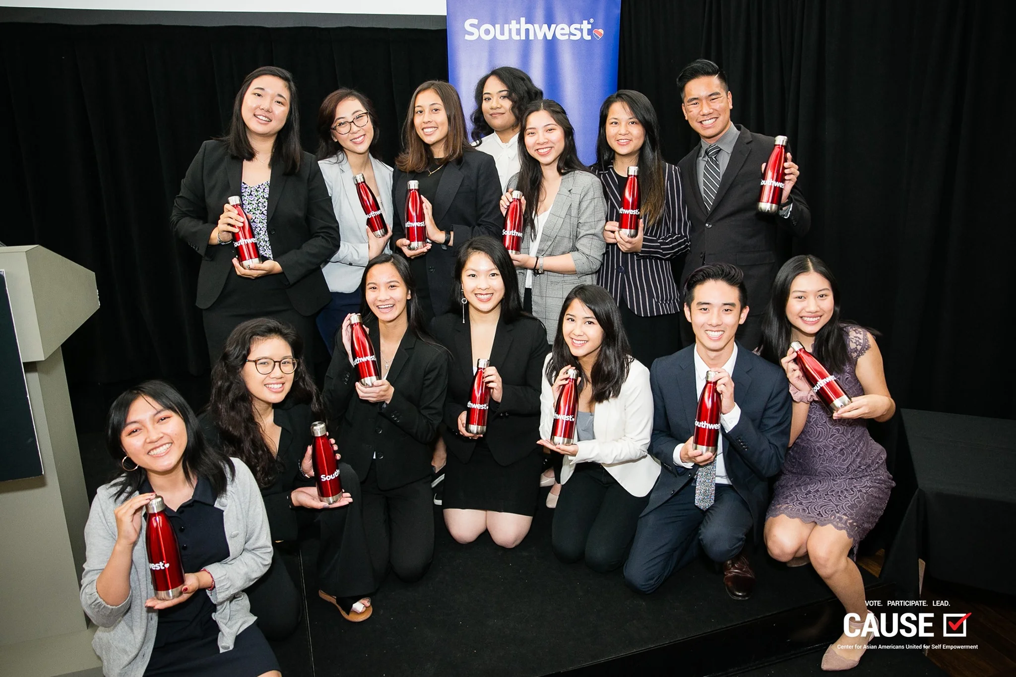 2019 CAUSE Leadership Academy interns and Southwest Airlines