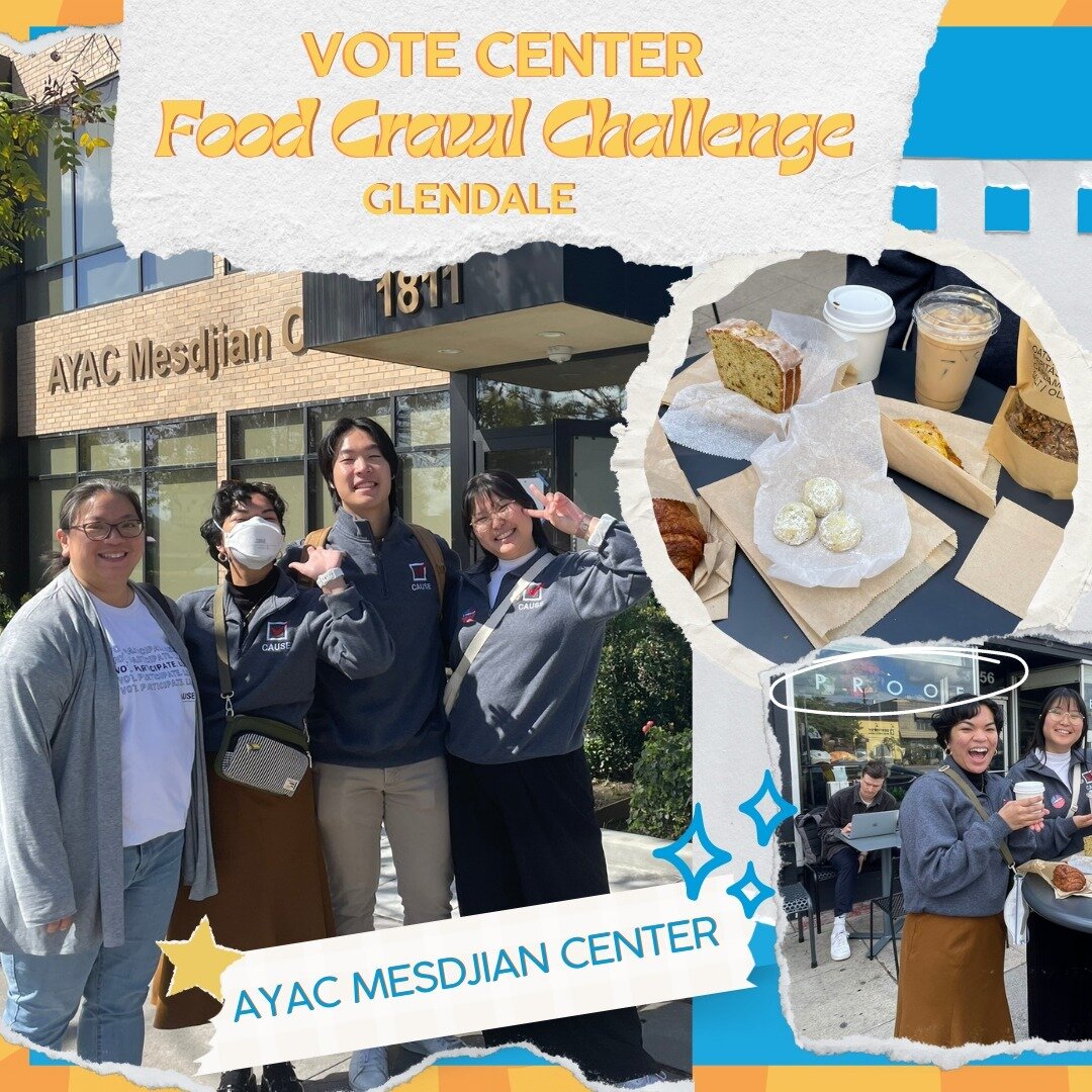 The CAUSE Vote Center Food Crawl brought staff together a second time to explore the city of Glendale to bring awareness on vote centers and highlight local businesses. The staff visited four 4-day vote centers and continued to engage with dedicated 