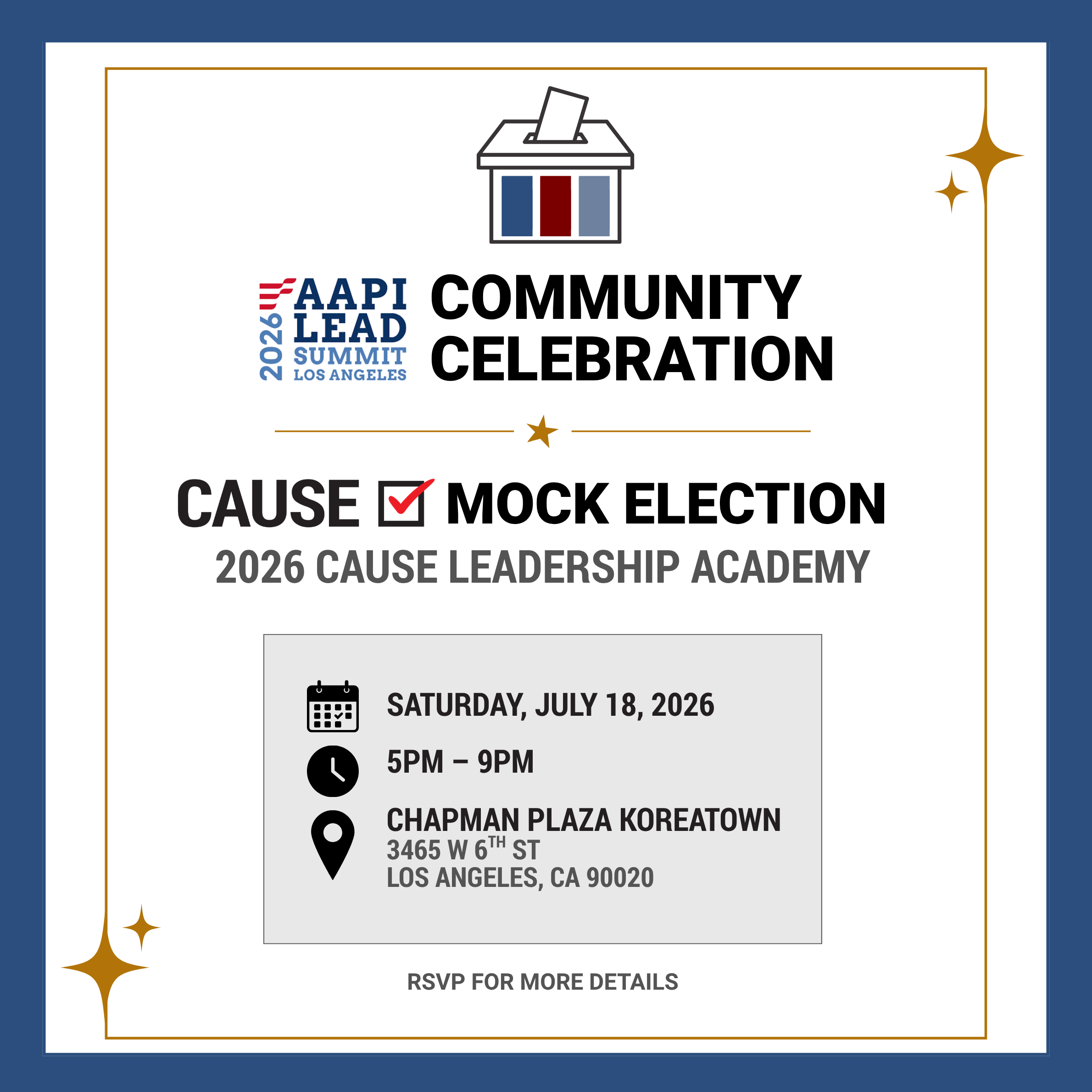 2026 AAPI LEAD COMMUNITY CELEBRATION & CAUSE MOCK ELECTION