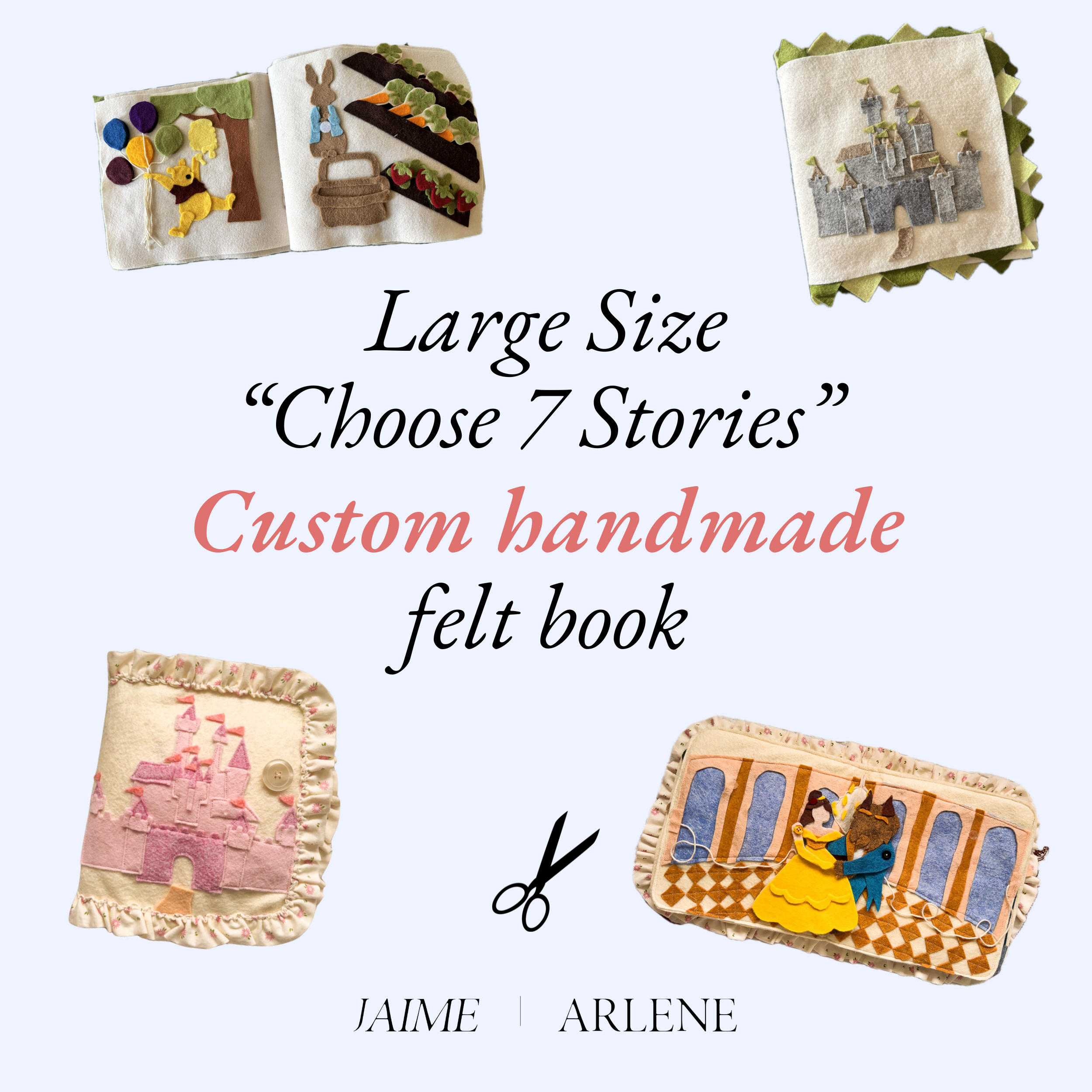 "Choose 7 Stories" Felt Book CUSTOM (SOLD OUT)