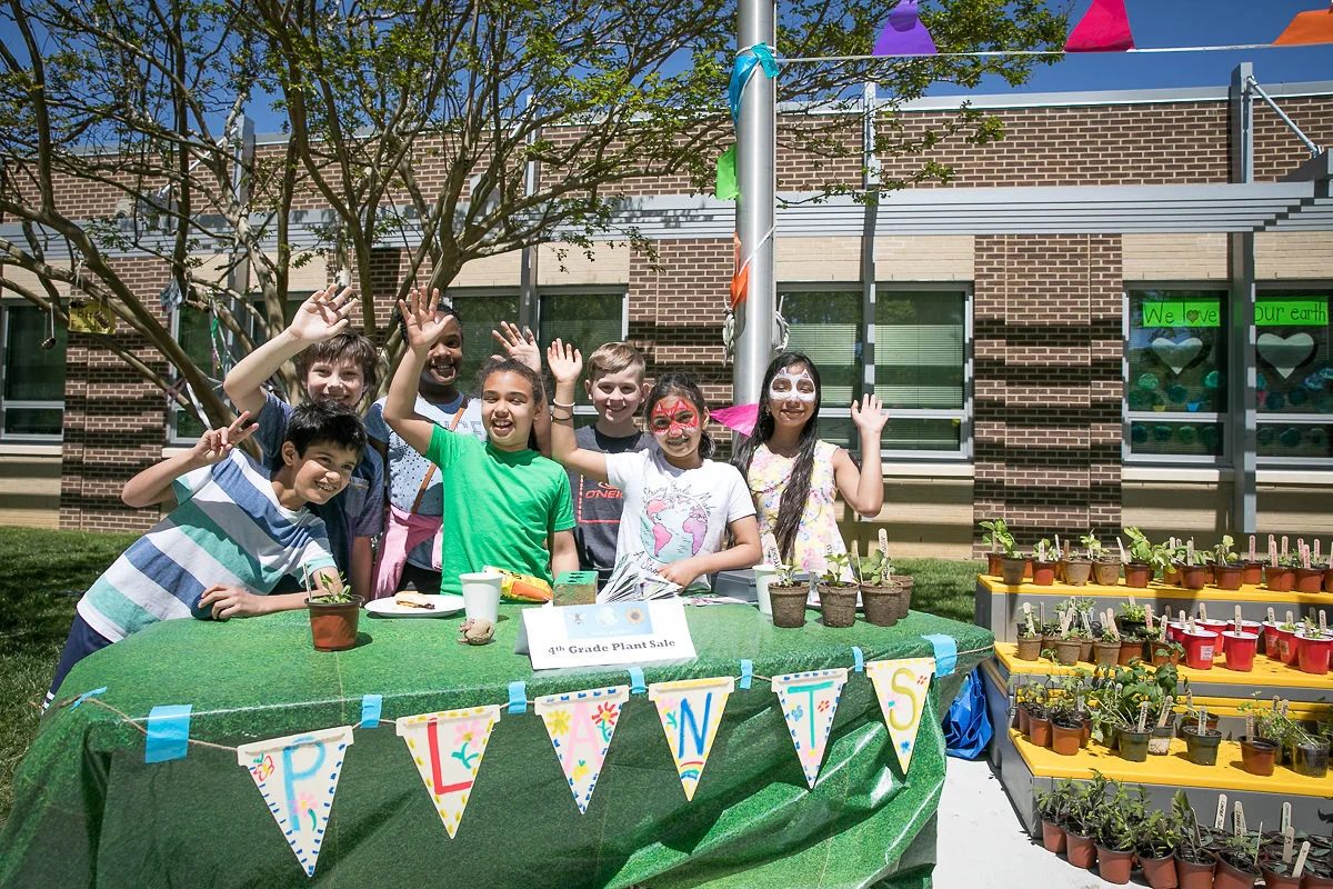 Photography by Jin - The Fourth Grade Plant Sale raised money for the HMES Outdoor Program and provided an exciting opportunity for Project Based Learning.
