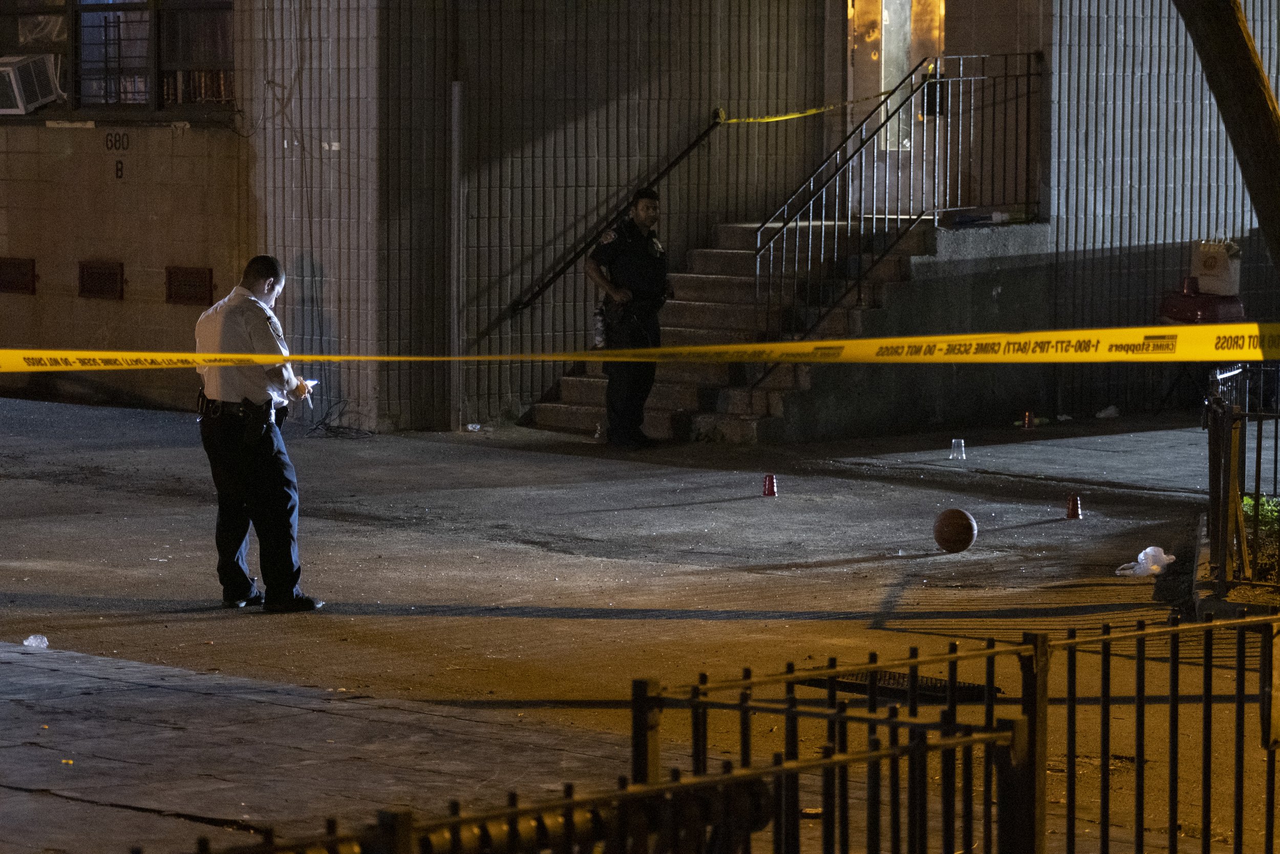  June 26th, 2022 - Brooklyn, NY: At approximately 11:30 p.m., officers from the 81st Precinct responded to a non-fatal mass shooting at 680 Quincy Ave. for four people shot, including a 8-year-old child who was grazed in the leg, during a BBQ taking 