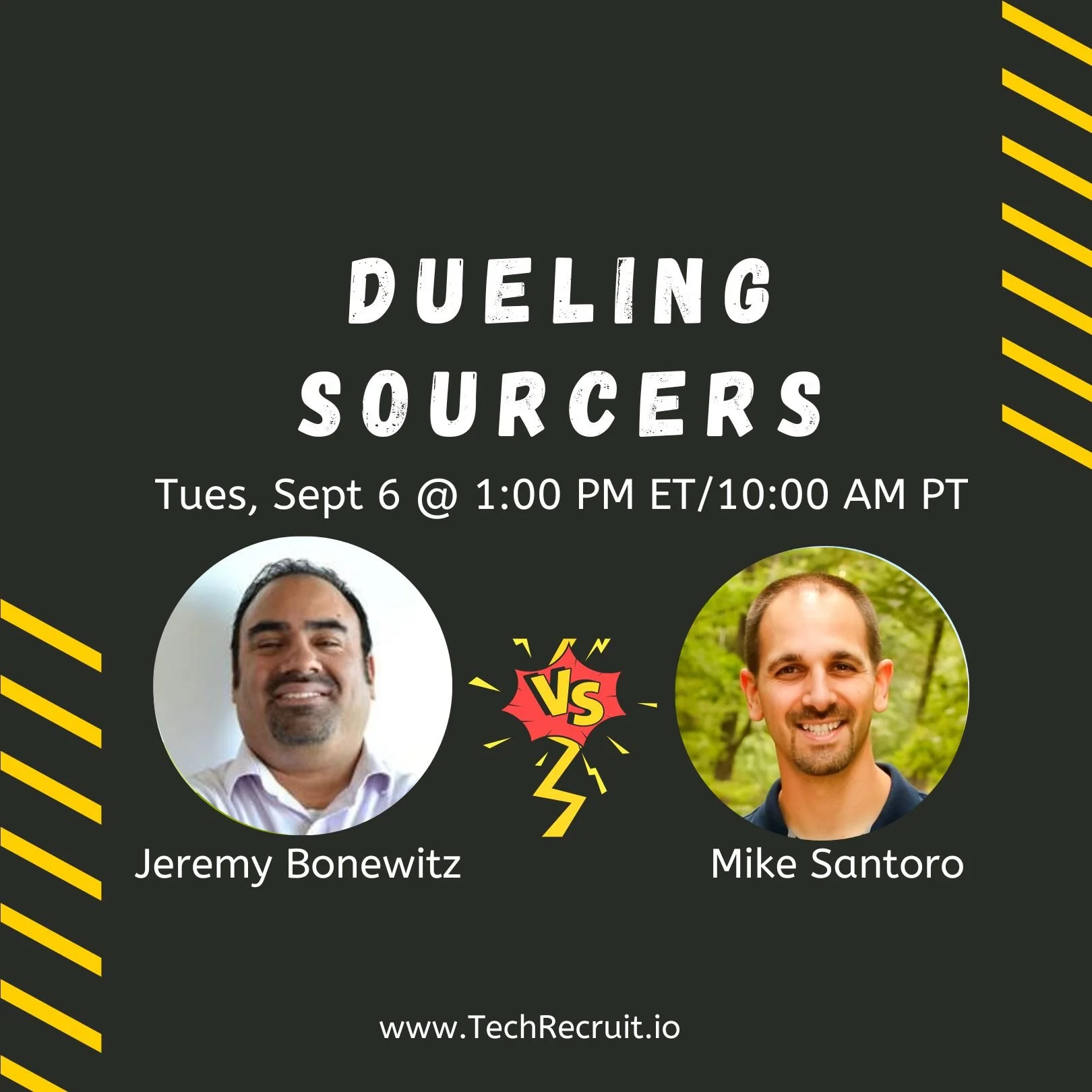 DUELING SOURCERS FEATURES JEREMY BONEWITZ AND MIKE SANTORO ON TUESDAY, SEPTEMBER 6