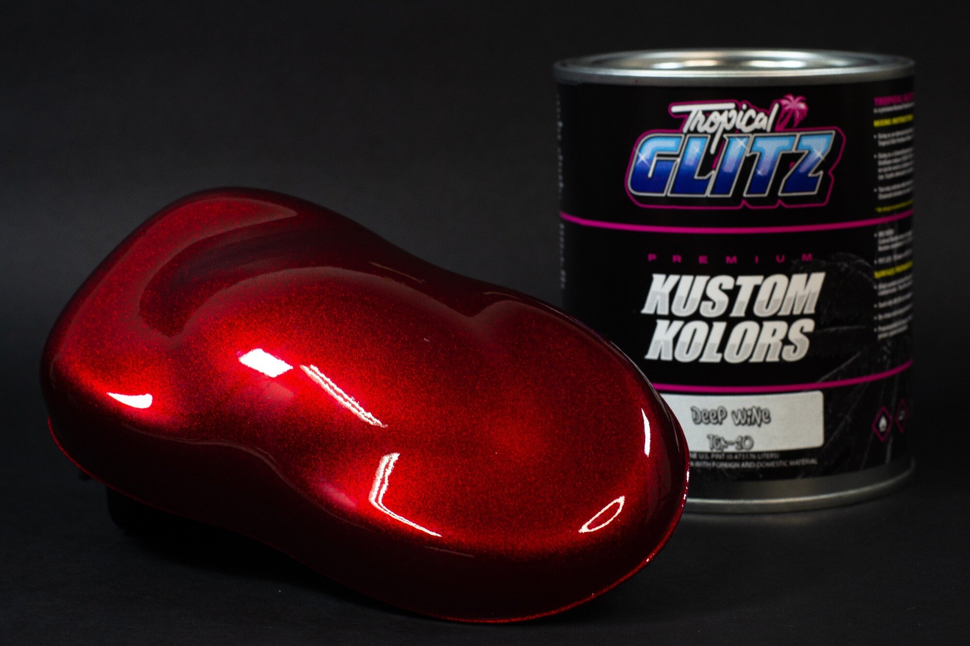 WINE RED CANDY CAR PAINT — Tropical Glitz