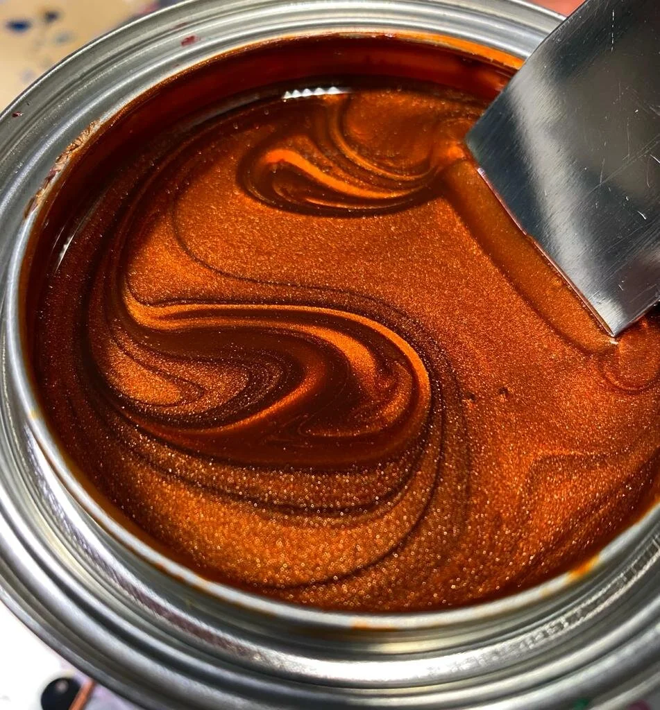 Orange Metallic Basecoat Flake Matched Paint — Tropical Glitz