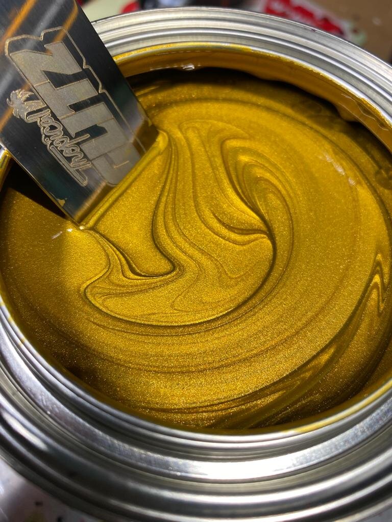 24k Gold Metallic Basecoat Flake Matched Paint — Tropical Glitz