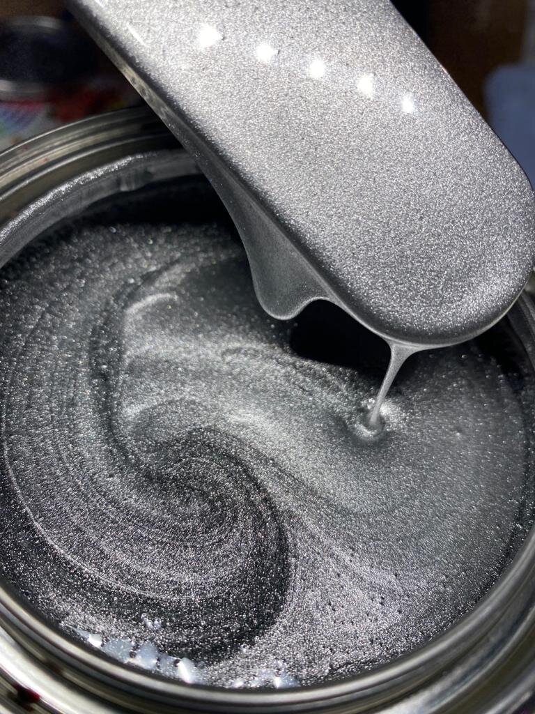 Galactic Silver High Metallic Basecoat Paint — Tropical Glitz