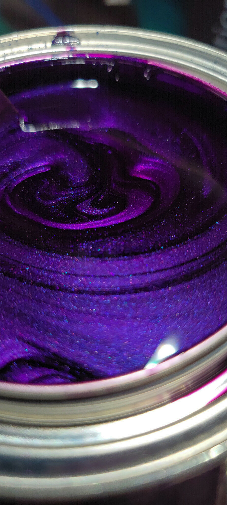 Acyrillic metallic paint comparison- purple power! 