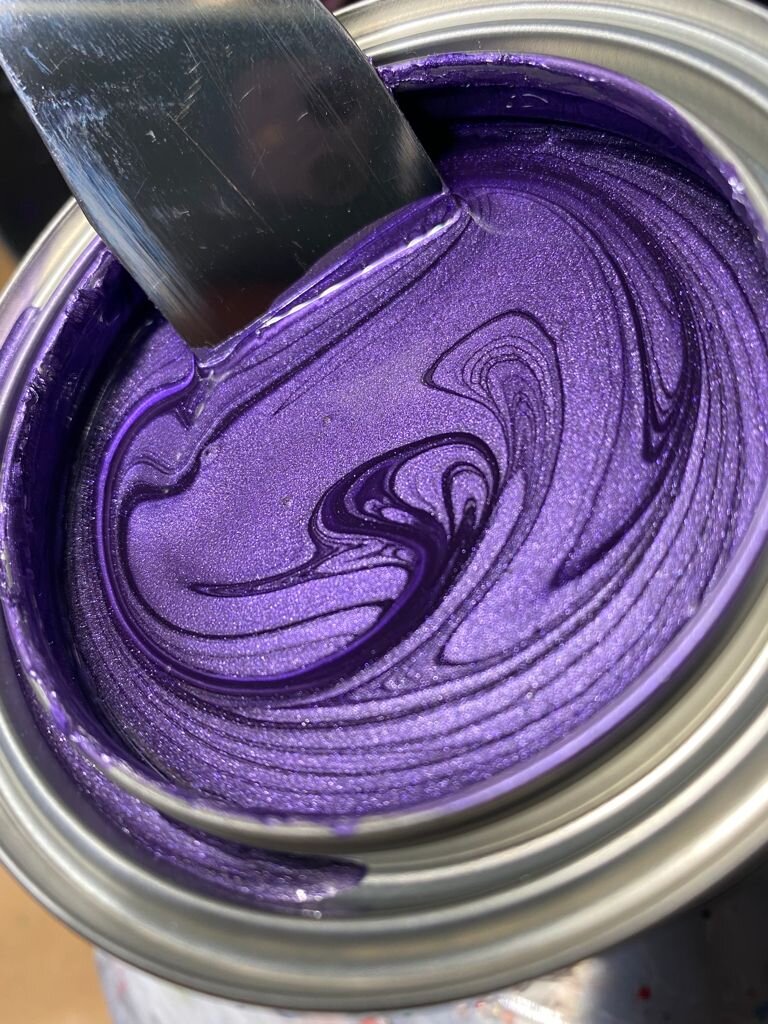 Blue Purple Metallic Basecoat Flake Matched Paint — Tropical Glitz