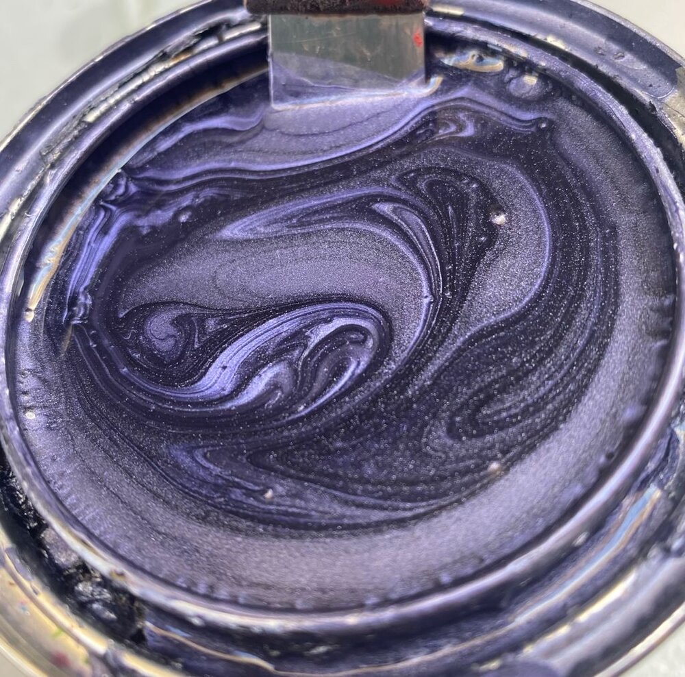 Blue Purple Metallic Basecoat Flake Matched Paint — Tropical Glitz