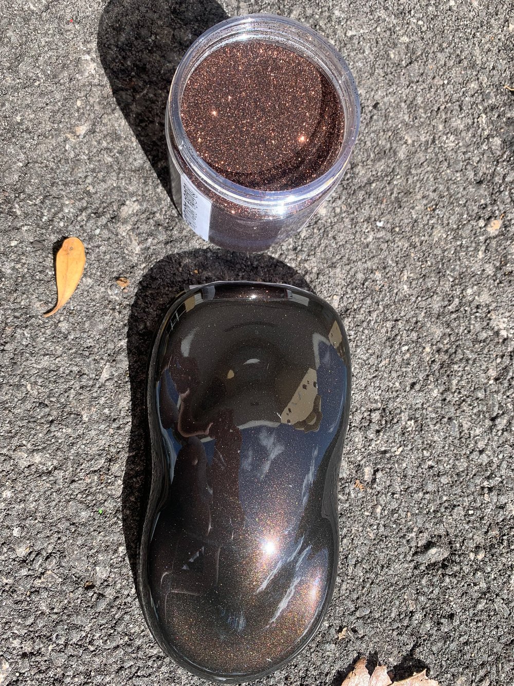 Dark Bronze Metallic Basecoat Flake Matched Paint — Tropical Glitz