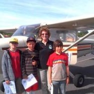 Janet flying some Young Eagles