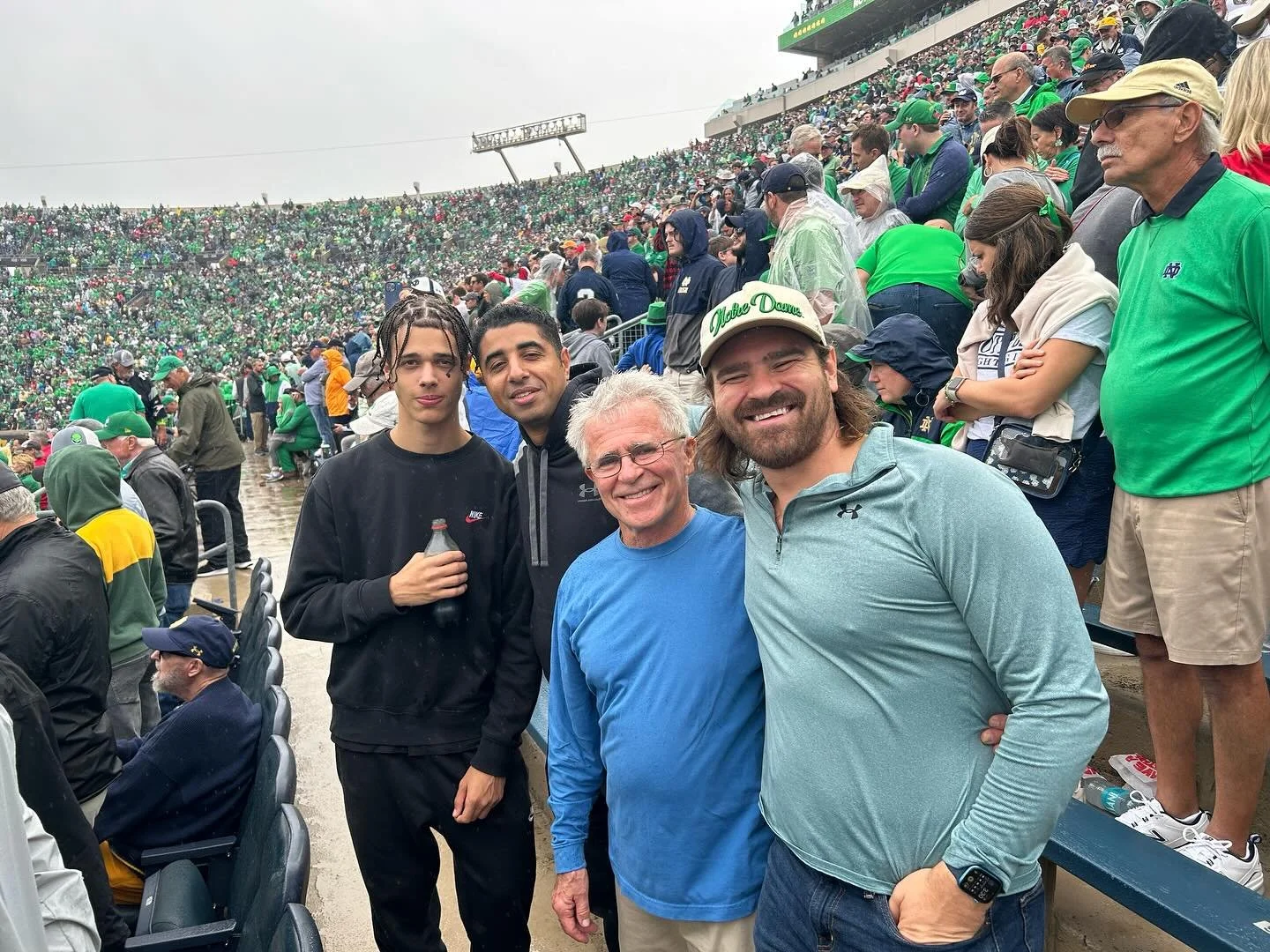 rainy game day with the fam