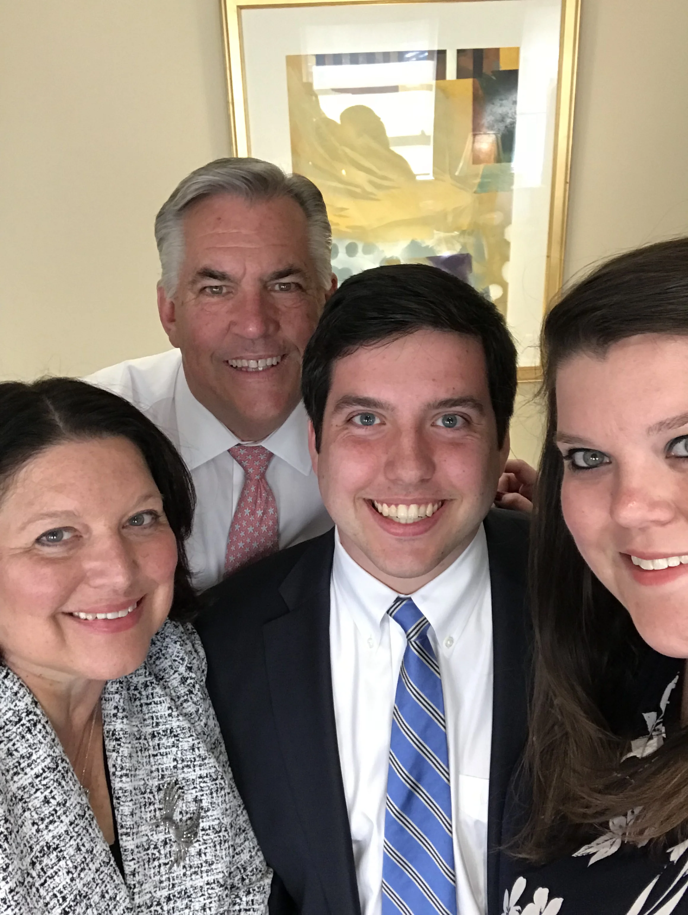  Family selfie at Ryan’s college graduation!  