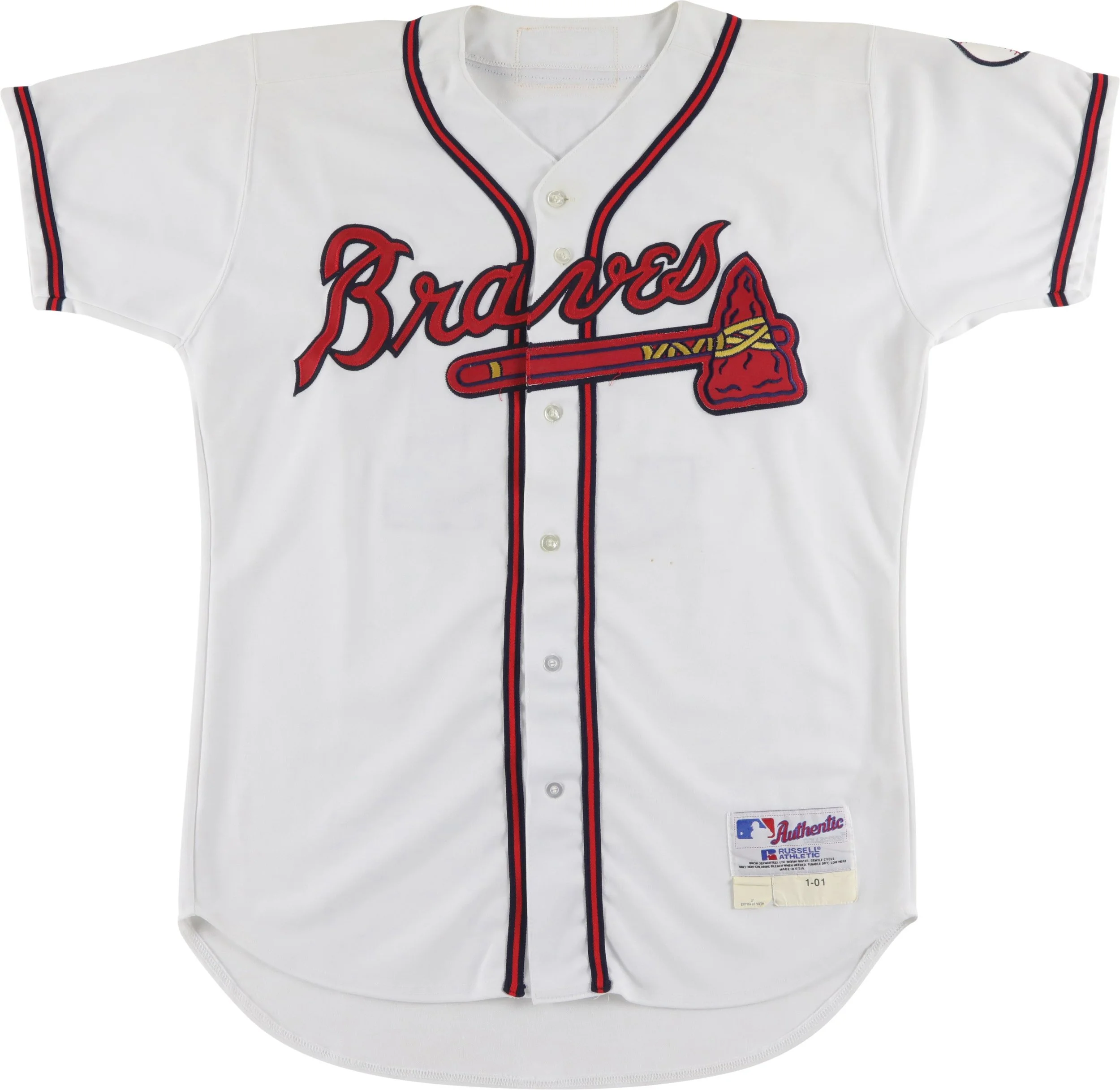 Greg Maddux 2001 Postseason Game Worn Jersey