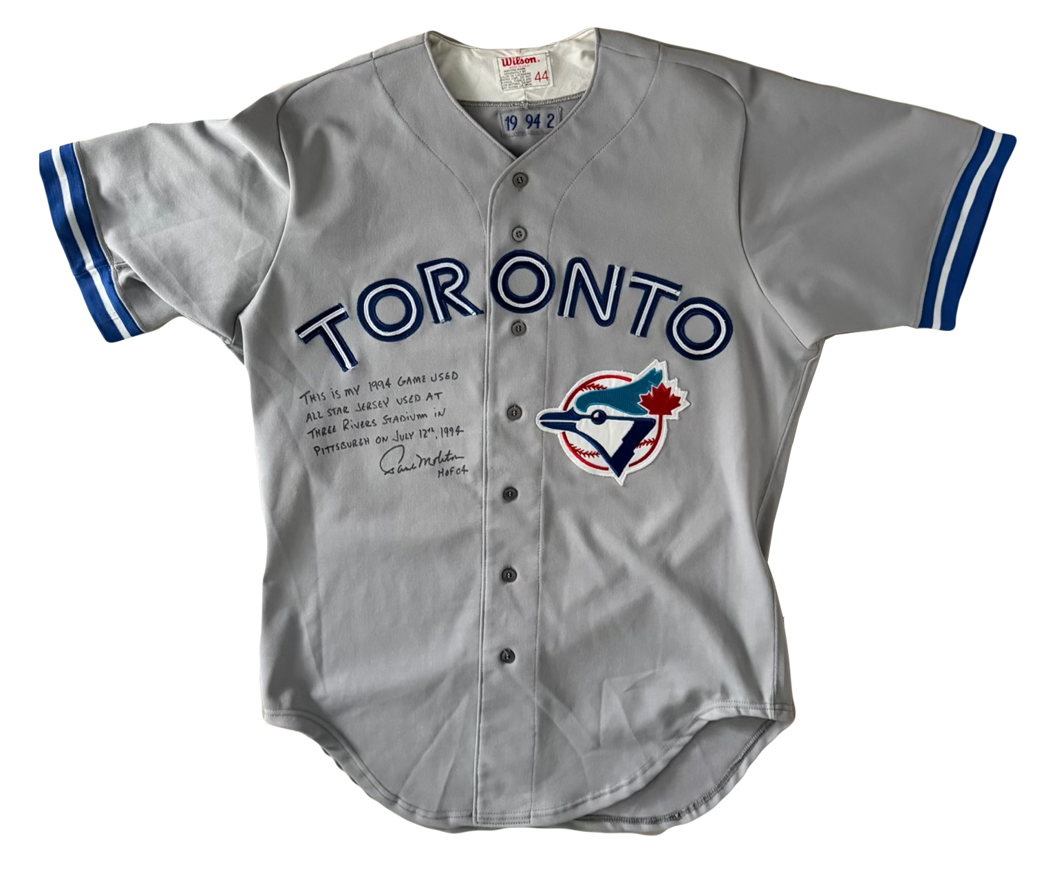 Paul Molitor 1994 All-Star Game Worn Jersey
