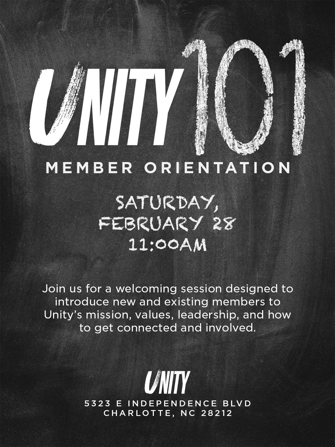UNITY 101 — Unity Charlotte International