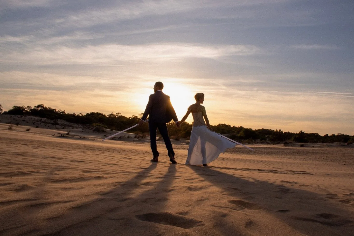 A long time ago, in a galaxy far, far away&hellip;.

May the 4th 🫶🏼 Always
Danielle &amp; Jonathan

📸: @taylorconyersphoto 
📍: Jockey&rsquo;s Ridge State Park (aka Tatooine)