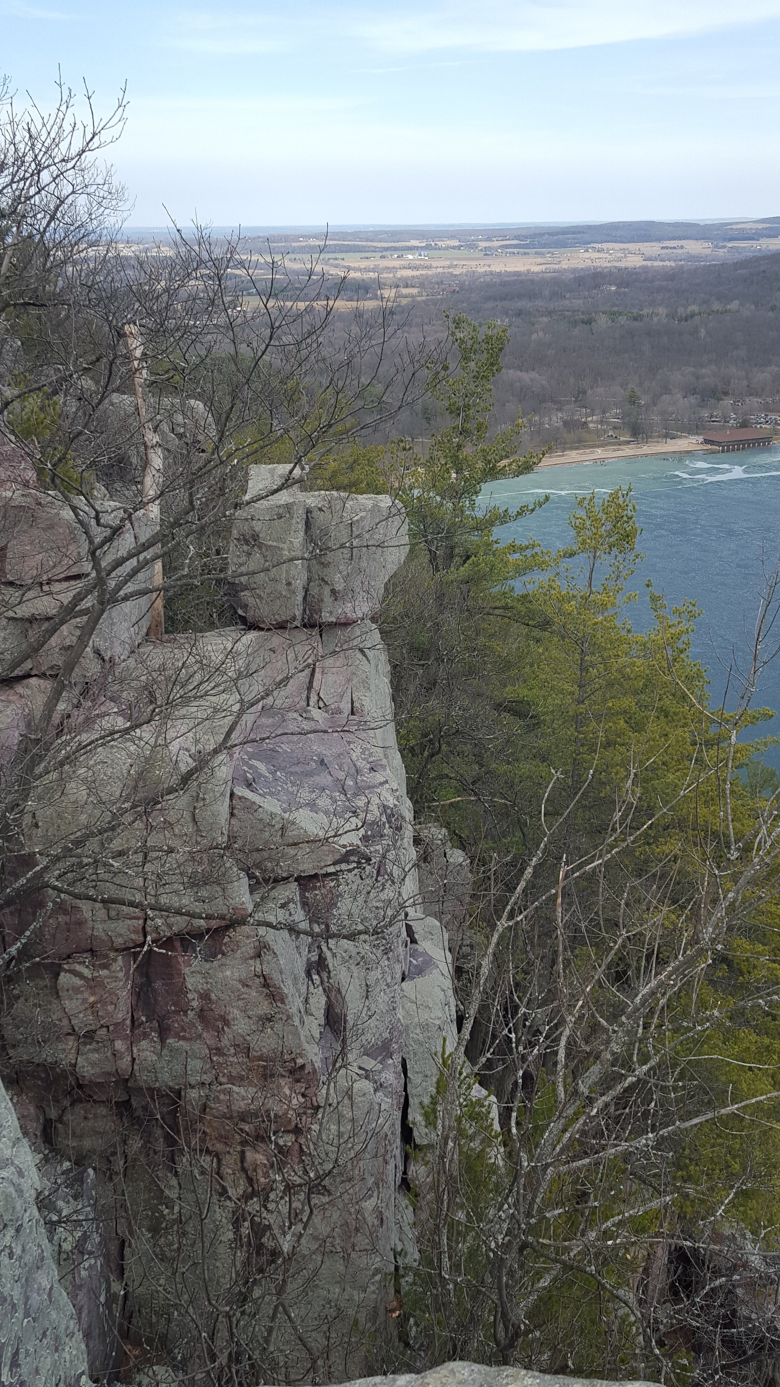 Devil's Lake State Park view from bluffs