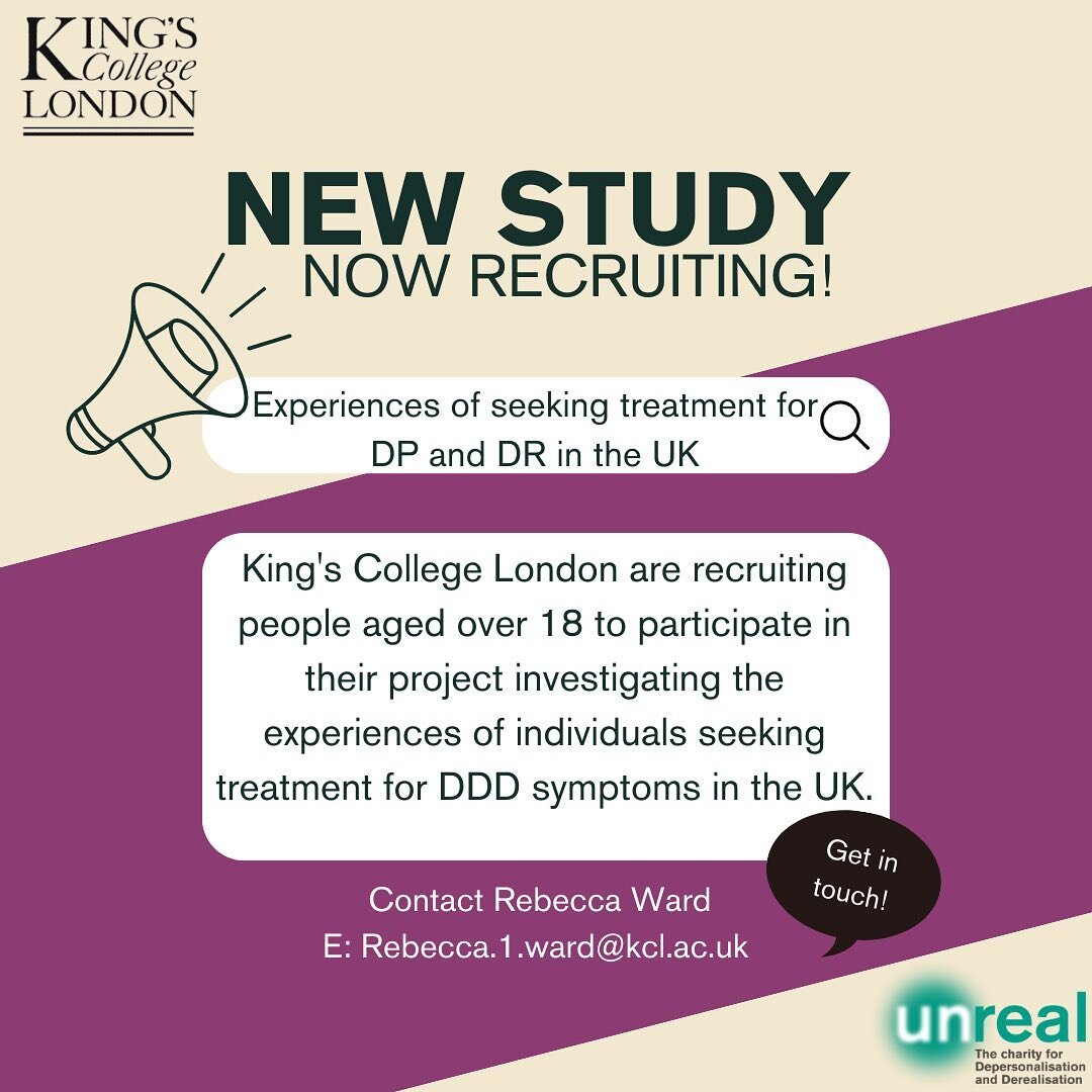 📢EDIT: RECRUITMENT NOW CLOSED

Thank you to everyone for your interest. Wonderfully, KCL have now reached their participant threshold and are no longer recruiting for this study.