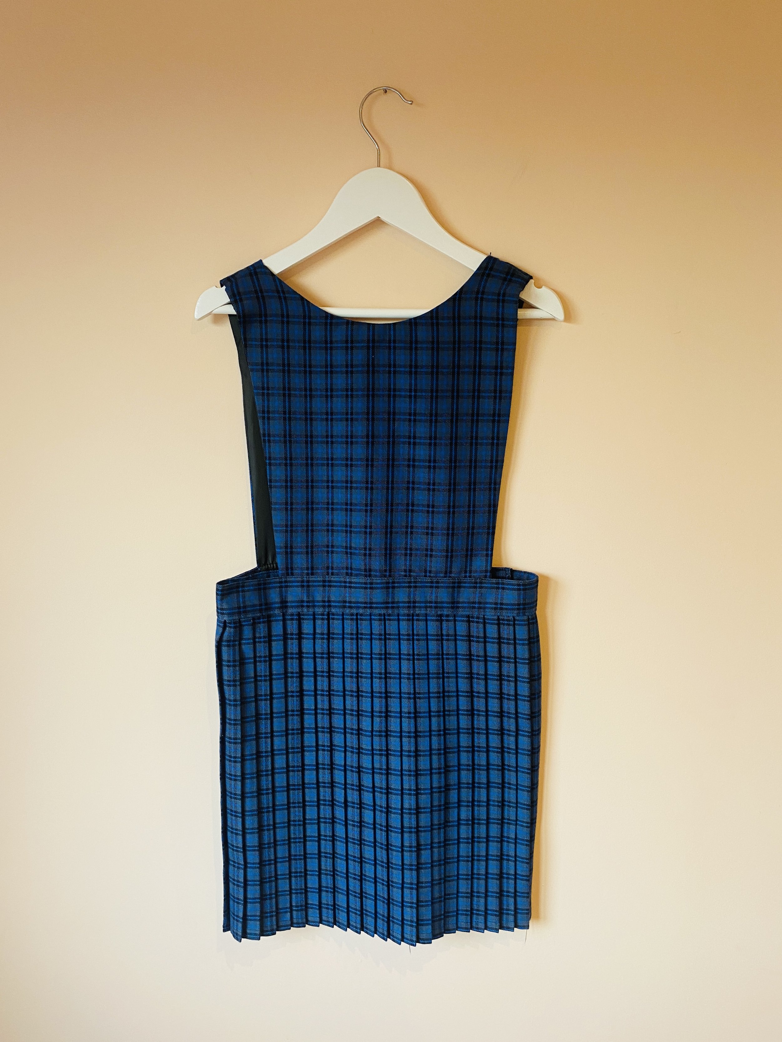 Pinafore Dress, Sleeveless | Plaid dress vintage, Sleeveless linen dress,  Tartan dress