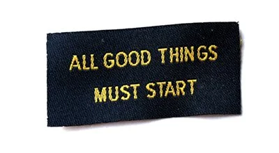 All good things must start