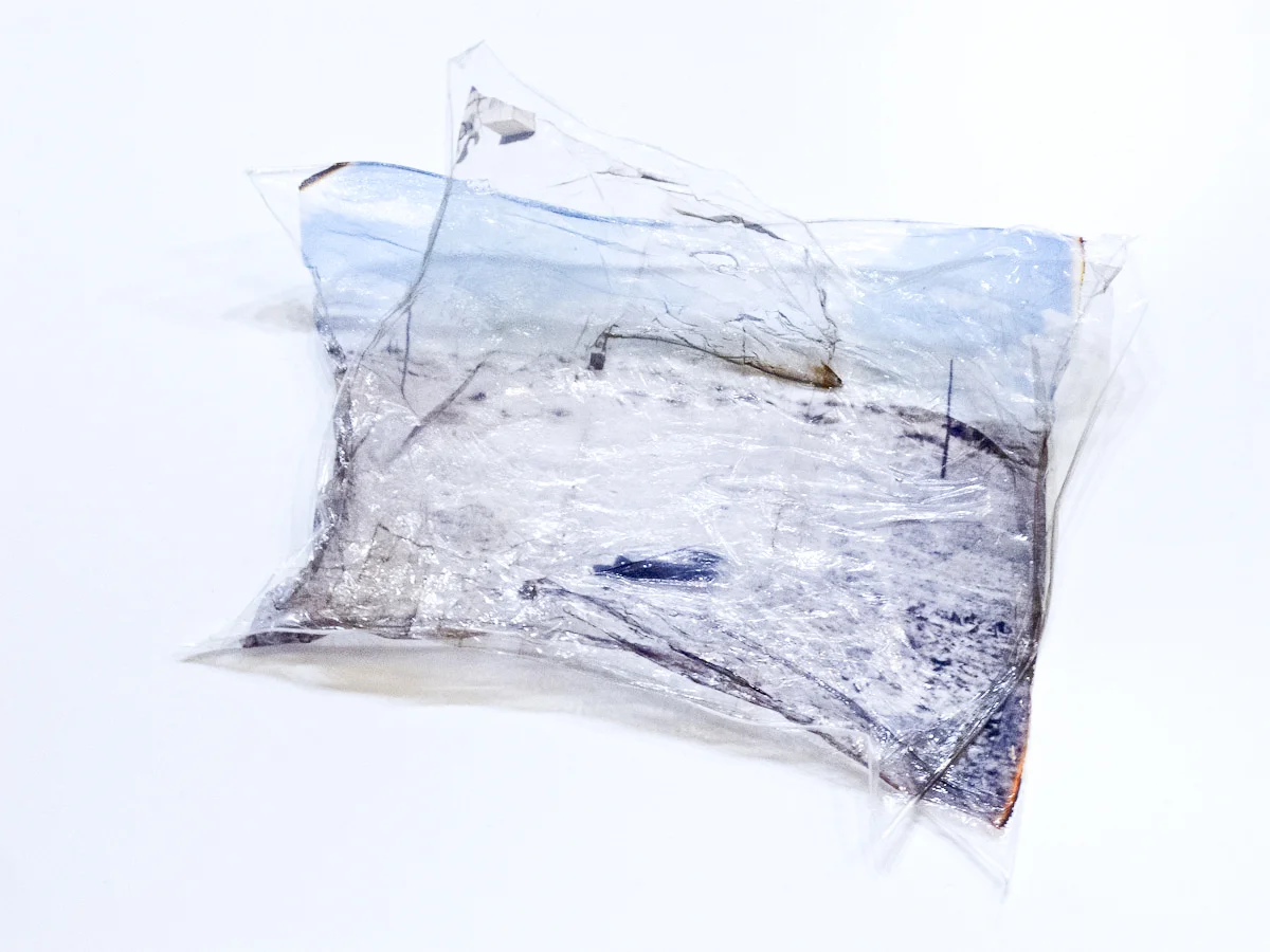  Burque Landscape 9.5. Polaroid Transfer, 4"x4", 2016 