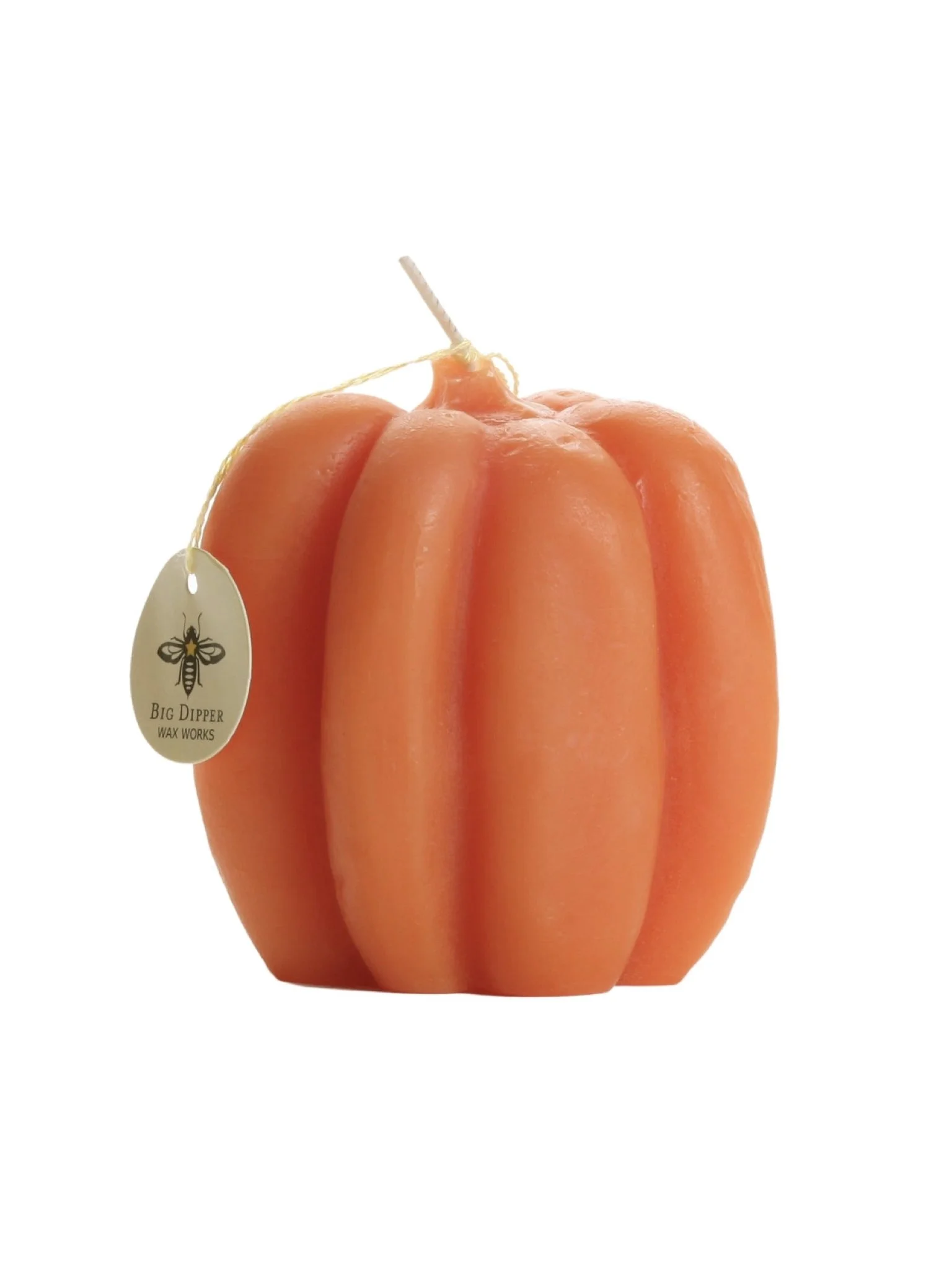 Beeswax Orange Pumpkin Candle
