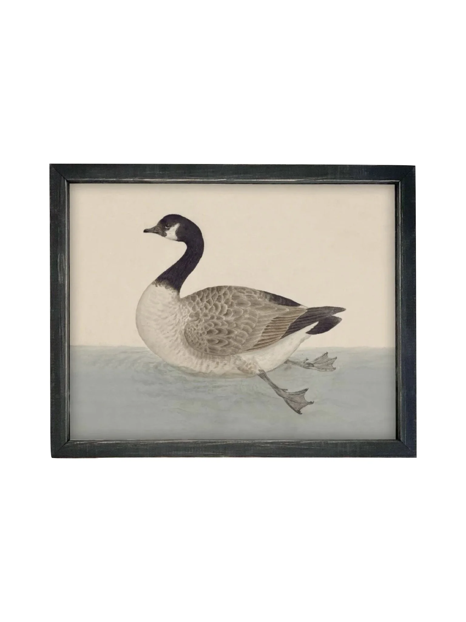 Goose Artwork, Vintage Reproduction on Canvas | Framed