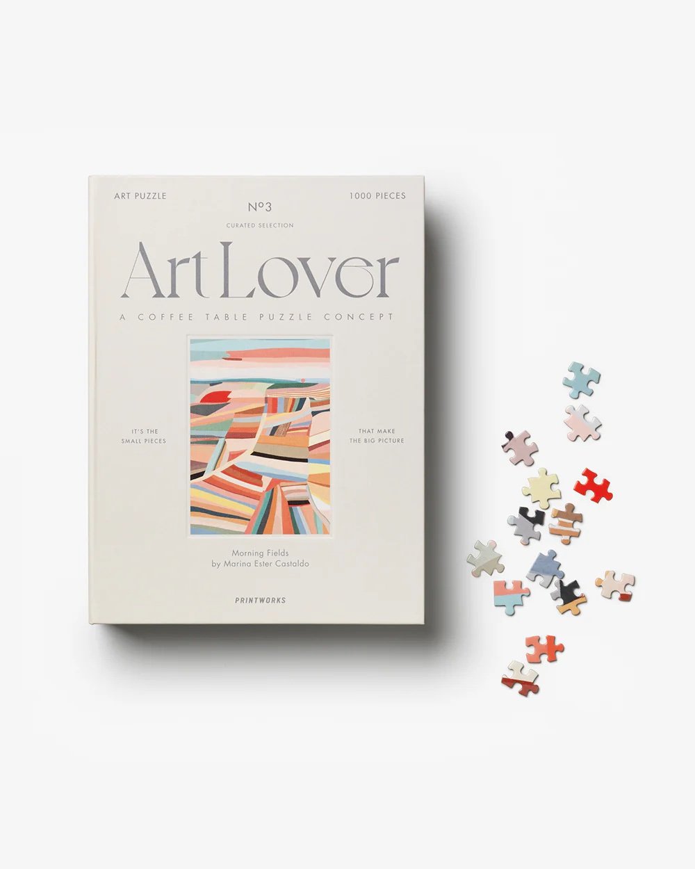 Art Lover Coffee Table "Book" Puzzle | Morning Fields