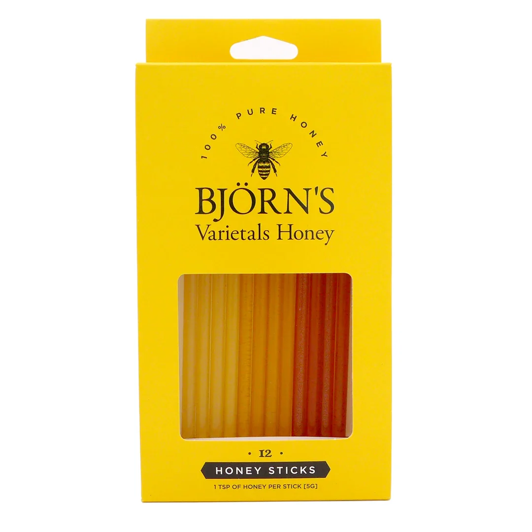 100% Pure Honey Sticks
