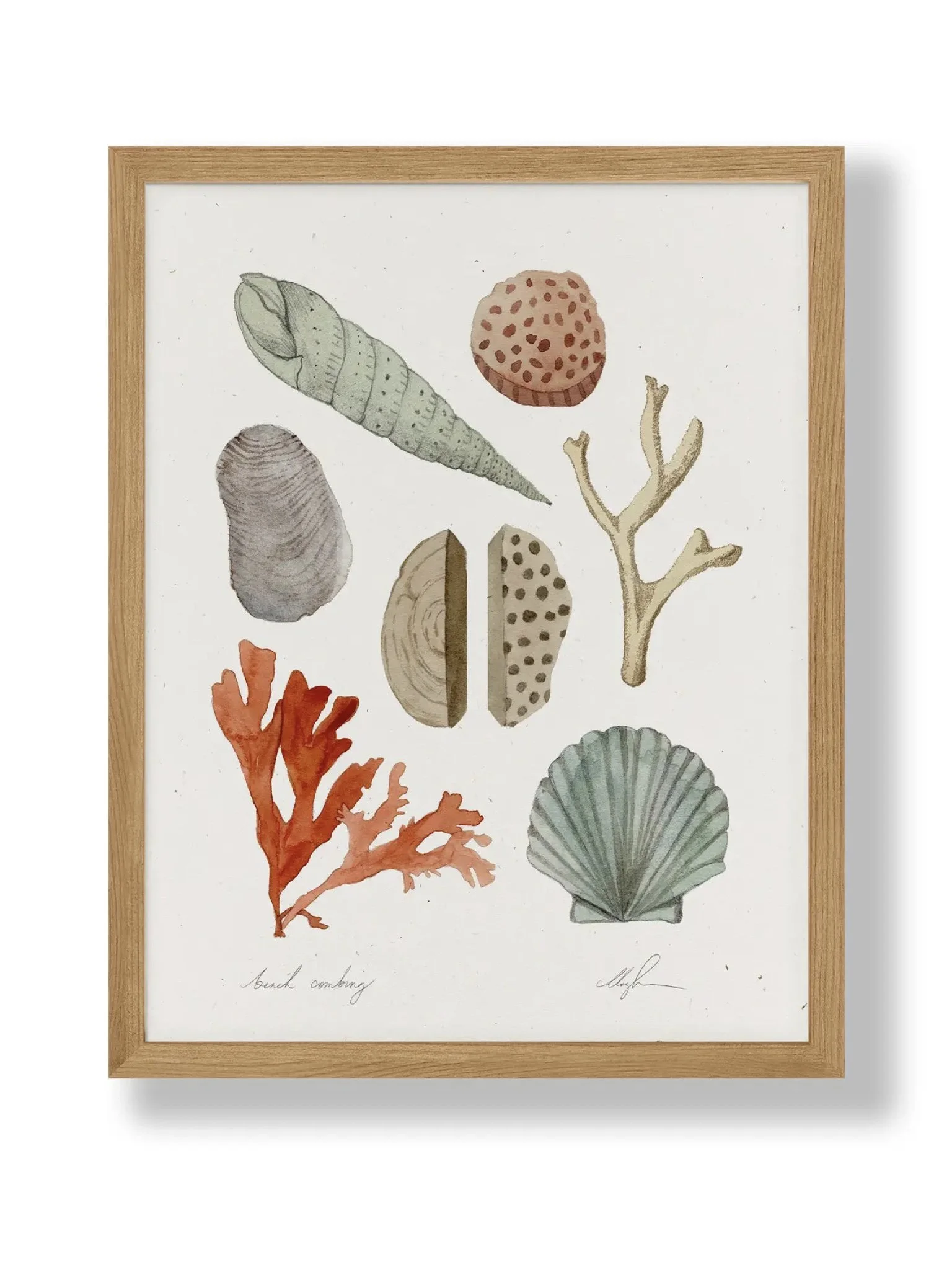 Beach Combing Art Print