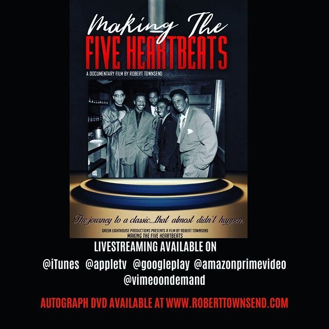 If you are a fan of The Five Heartbeats you&rsquo;ve got to see Robert Townsend&rsquo;s Documentary Making The Five Heartbeats. Behind the scenes had more drama than yo mama goin&rsquo; on. It&rsquo;s available now on the following platforms @itunes 