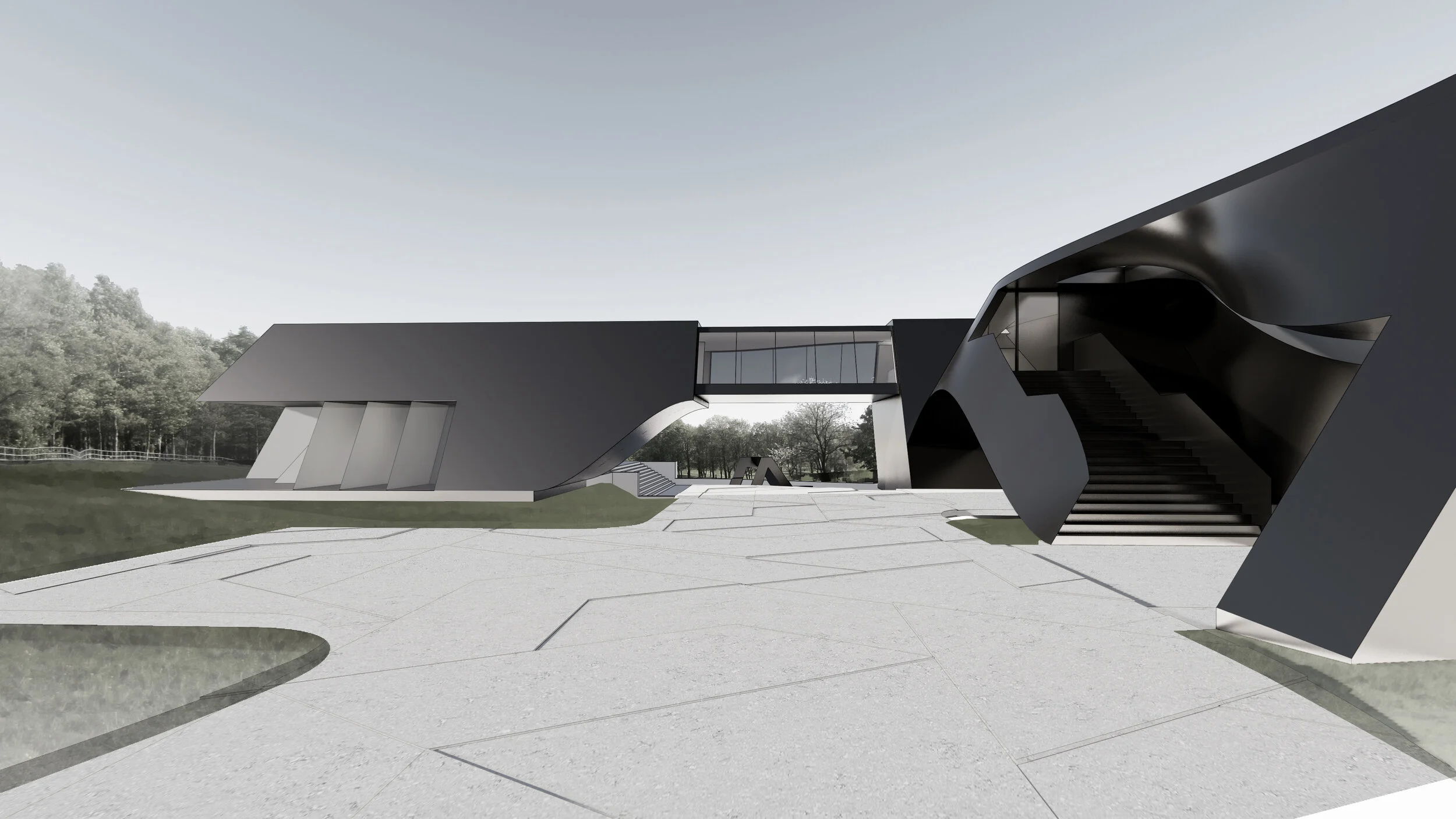 Studio I - Phase III House Design - Exterior Perspective Render 2