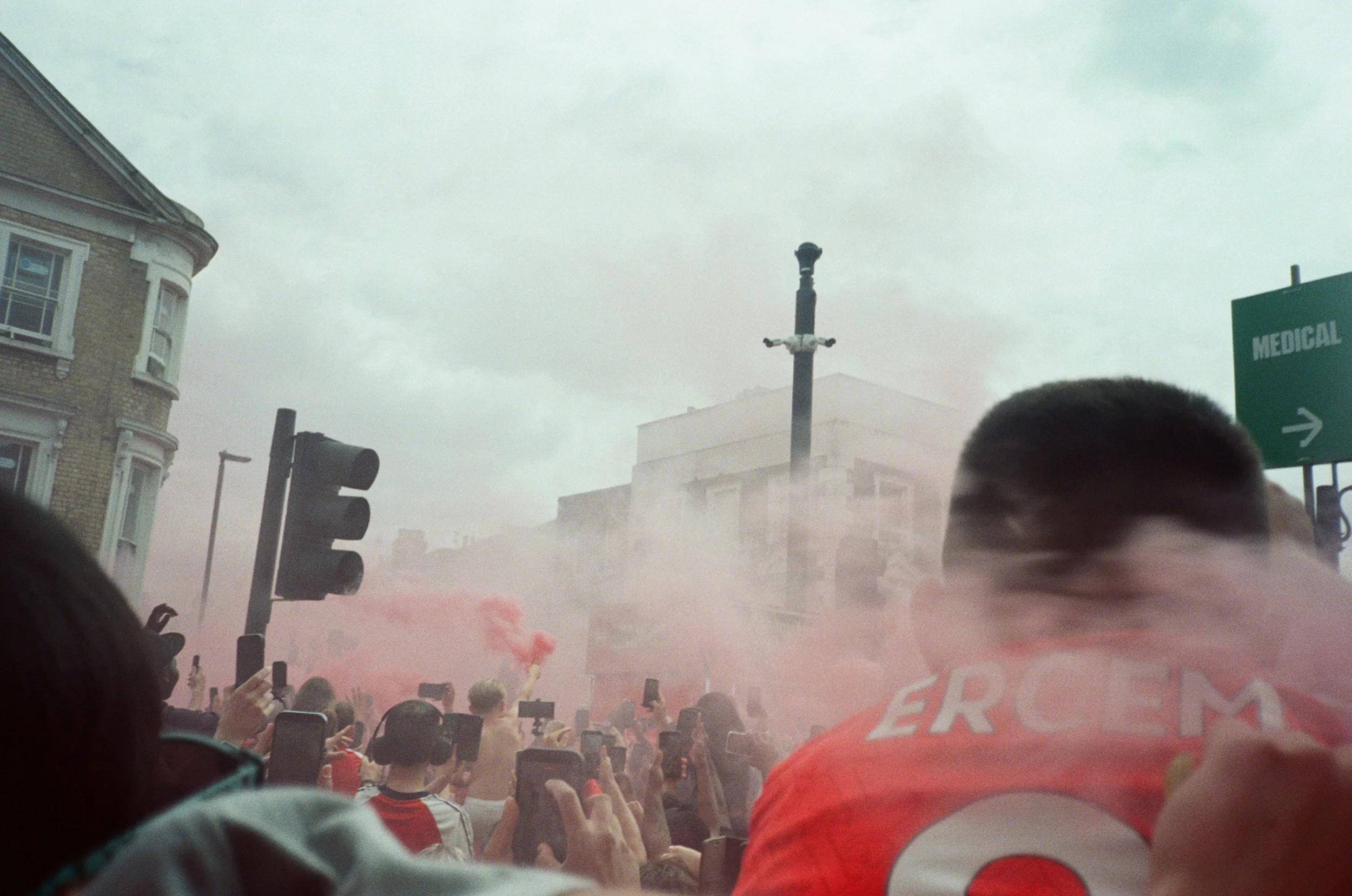 Arsenal Parade. Seven Sisters Road, Islington, London.
