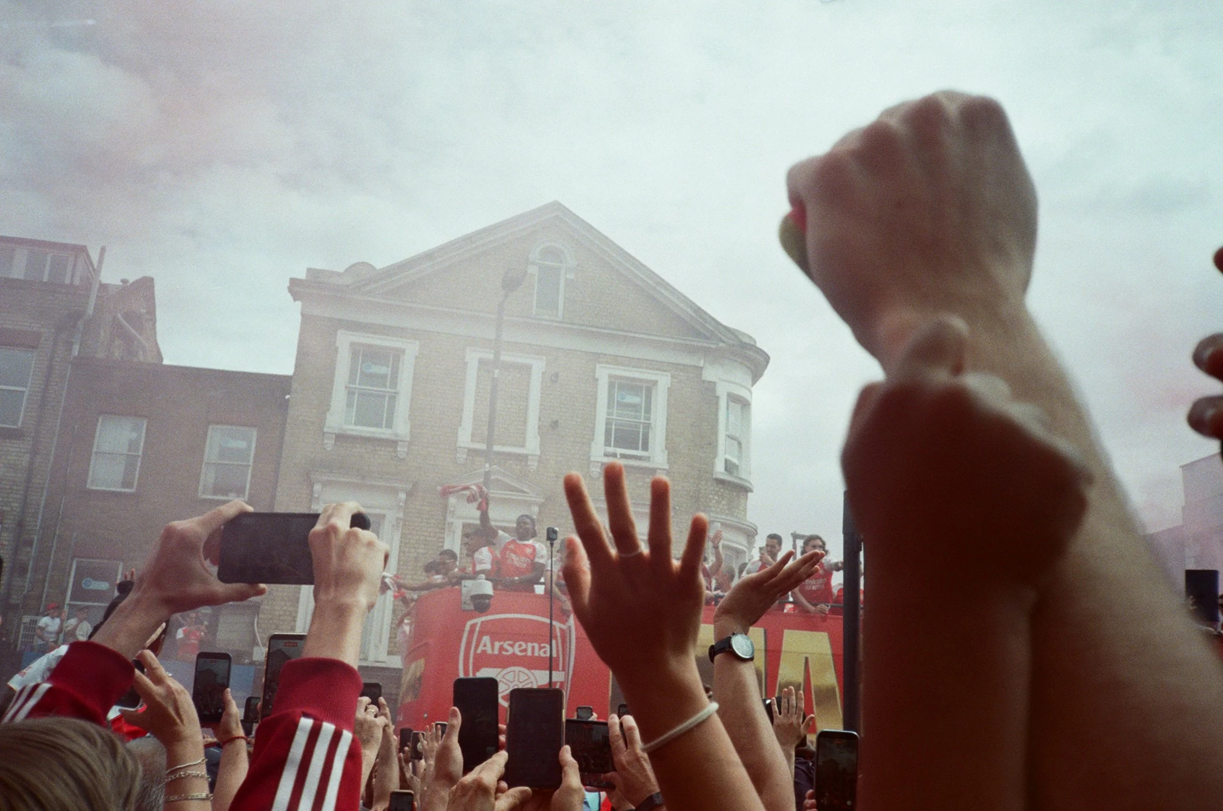 Arsenal Parade. Seven Sisters Road, Islington, London.