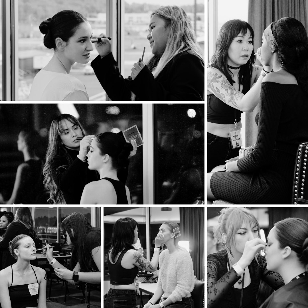 Behind the scenes of the makeup artist working hard backstage. We are thankful to the team of hard wording makeup artist that help backstage at Fashion in Flight.

@lia.makeup.artist 
@mkupbyesme 
@lissettehmua 
@joy.makeupartist 
@karlamonquecho
@be