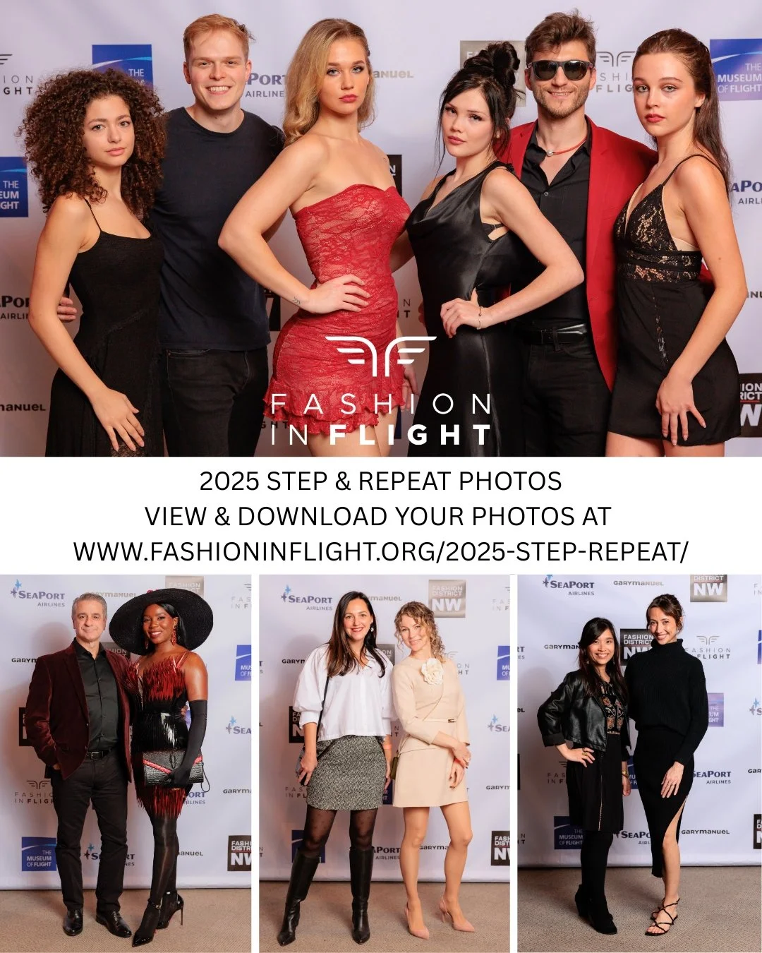 The Step &amp; Repeat photos from Fashion in Flight are on the website now to view and download at www.fashioninflight.org/2025-step-repeat

#stepandrepeat #fashiondistrictnw #fashioninflight #fashioninflight2025 #fdnwstaff