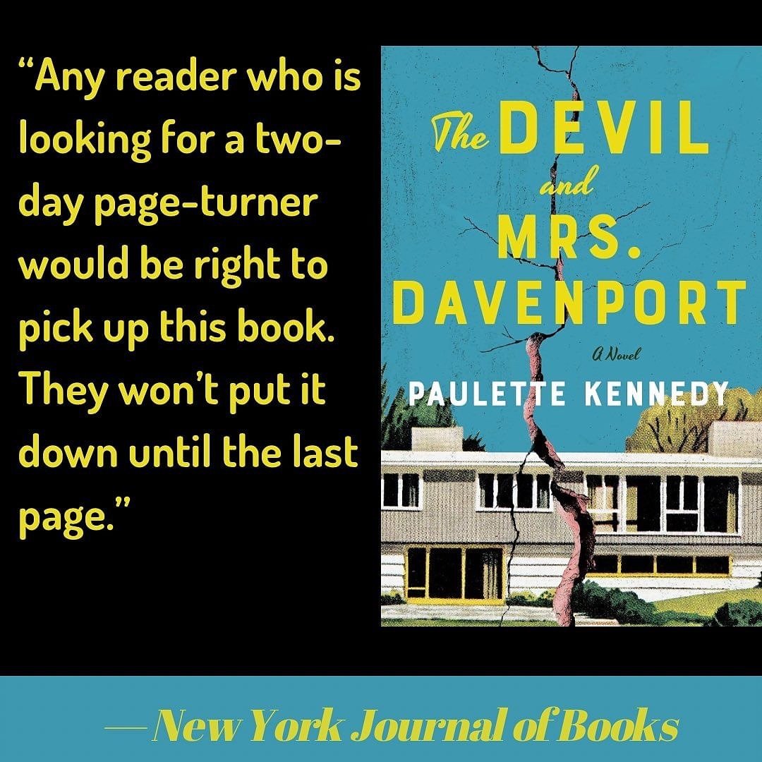 🎉 Repost from @otrpr
&bull;
@newyorkjournalofbooks gives a fantastic review of THE DEVIL AND MRS DAVENPORT by @pkennedywrites. Here&rsquo;s a quote and you can find the link to the full review in our bio! #thedevilandmrsdavenport #paulettekelly #lak