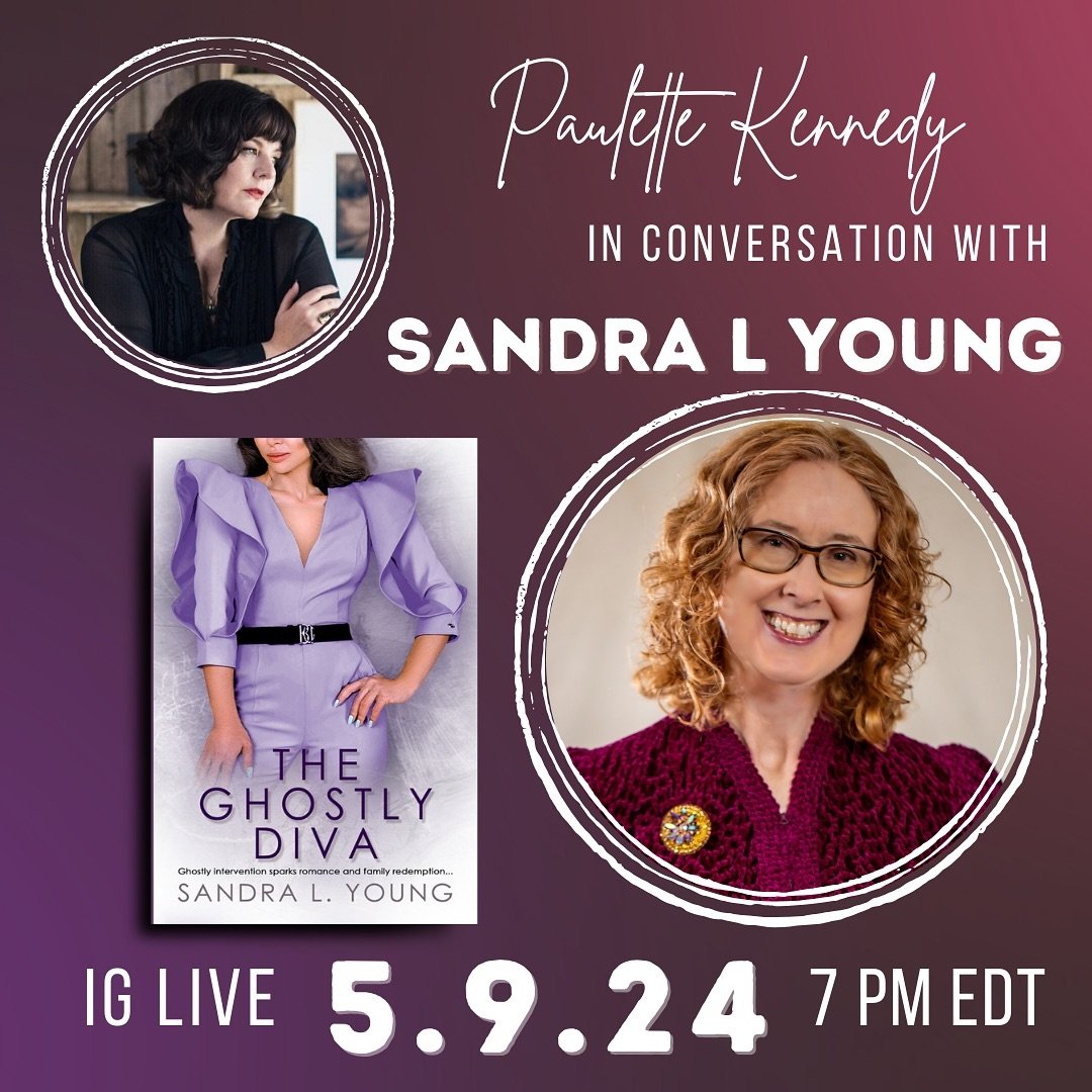 Tomorrow on IG Live I&rsquo;ll be hosting @sandrayoung_author for a conversation about her new novel, THE GHOSTLY DIVA, the paranormal, vintage fashion, and our Midwestern roots! 

Hope you&rsquo;ll join us live RIGHT HERE at 4:00 pm Pacific/7:00 pm 