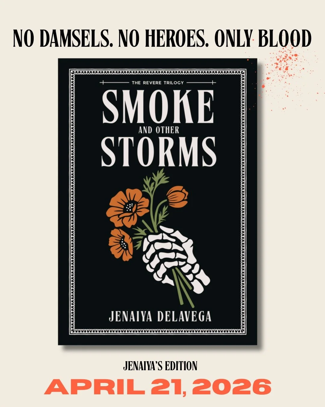 ✨Cover Reveal!✨ 

Smoke and Other Storms (The Revere Trilogy Book 1) releases April 21, 2026 by @ninjenaiyauthor 

I had the opportunity to read SMOKE AND OTHER STORMS a few years ago, and I am so happy that Jeniaya got her rights back and is re-rele