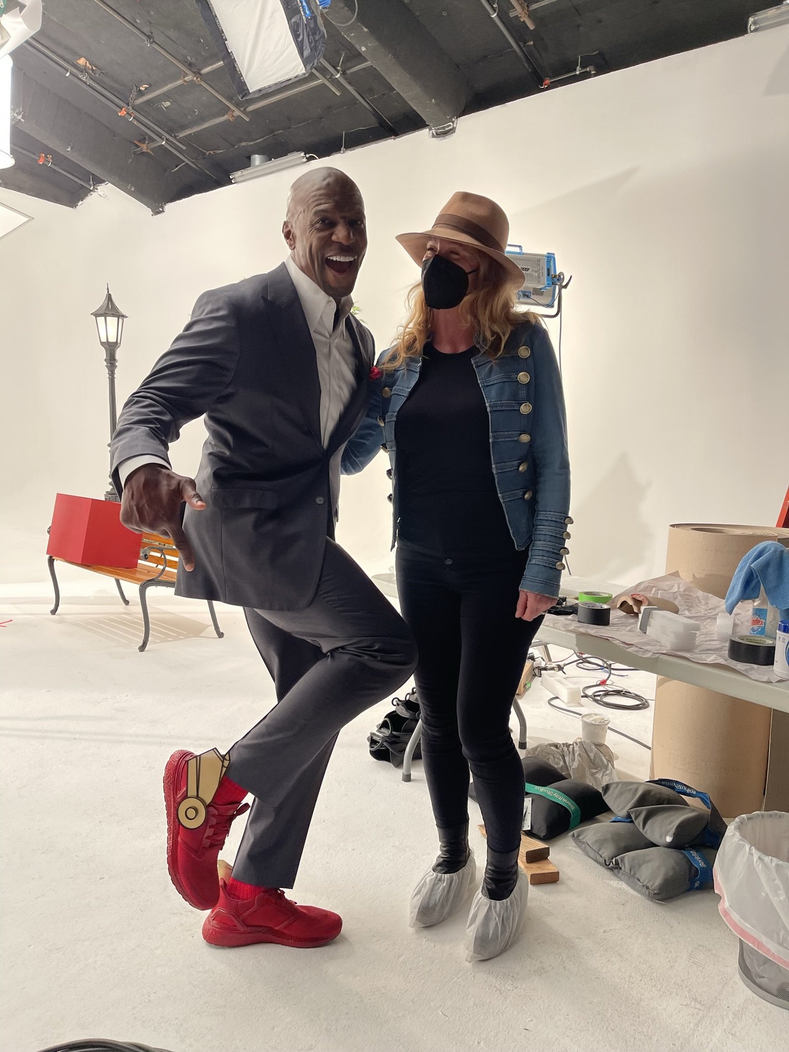 Terry Crews with Shoes I designed
