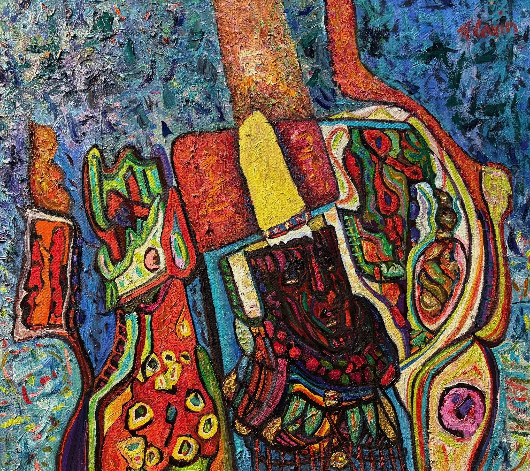 The Little Man, 2025, 32x36