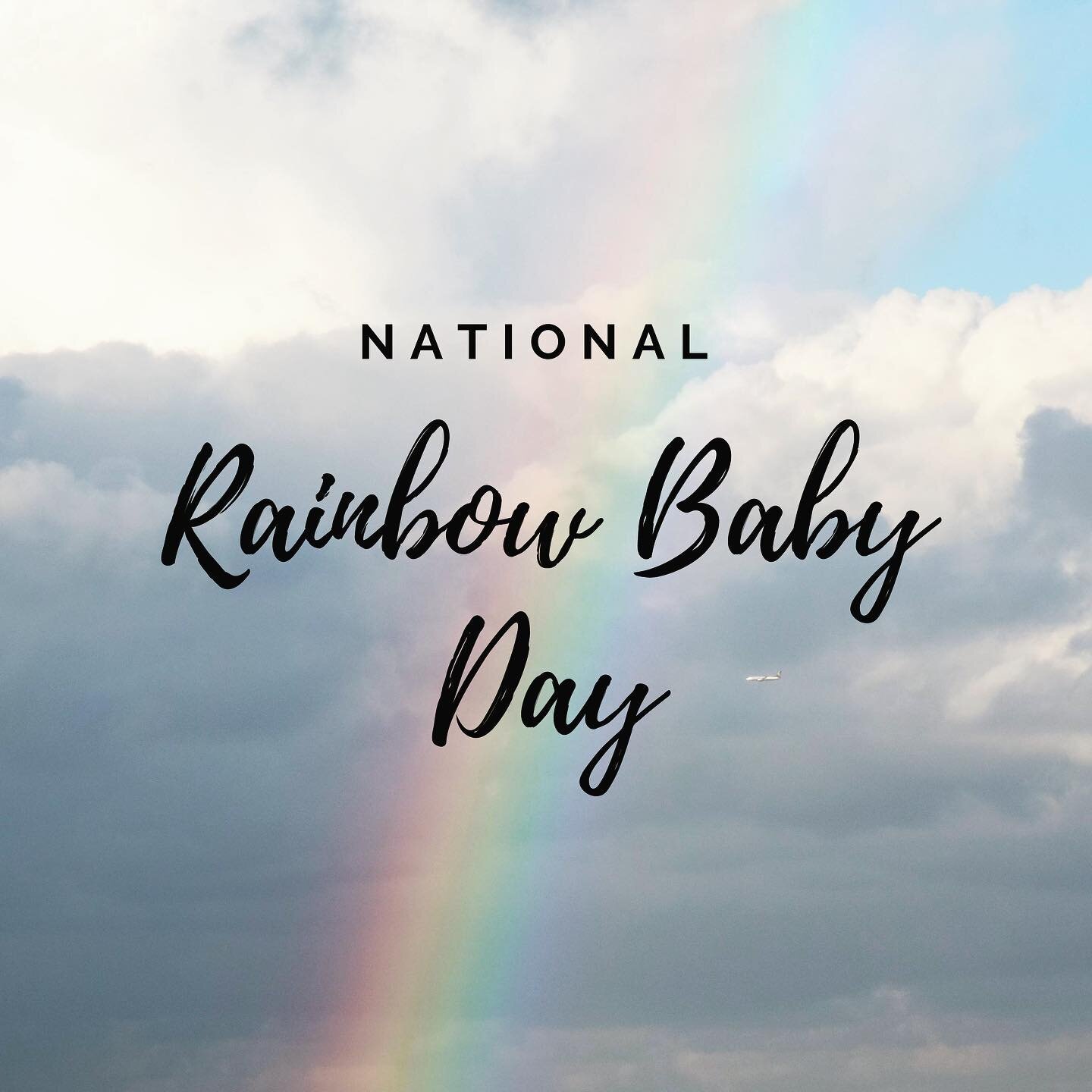 Today is National Rainbow Baby Day. 🌈
Today we celebrate all of the families who have experienced loss and welcome baby after loss. We celebrate their strength and perseverance. 
🌈
The Rainbow Baby does not replace the baby lost, but in fact holds 