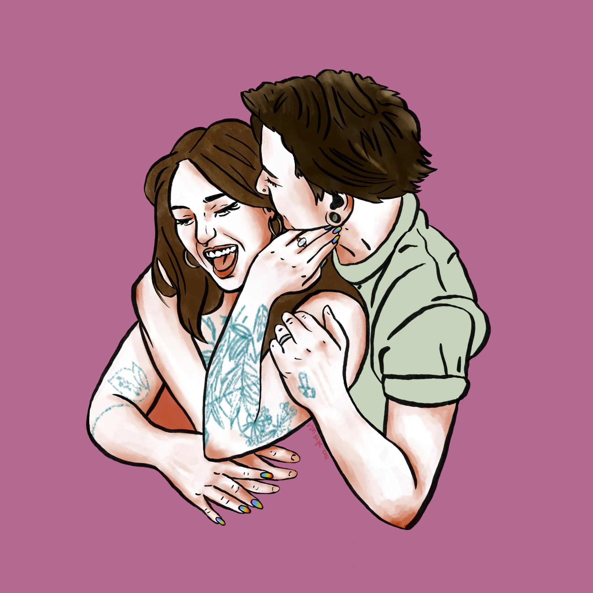 Cat & Jess Wedding Commission