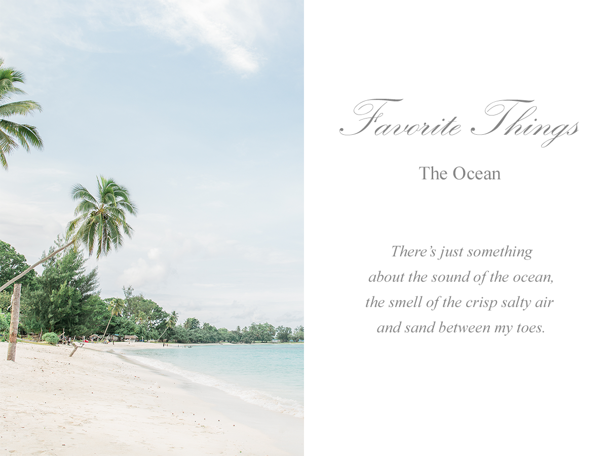 favorite things - niva studios - the ocean