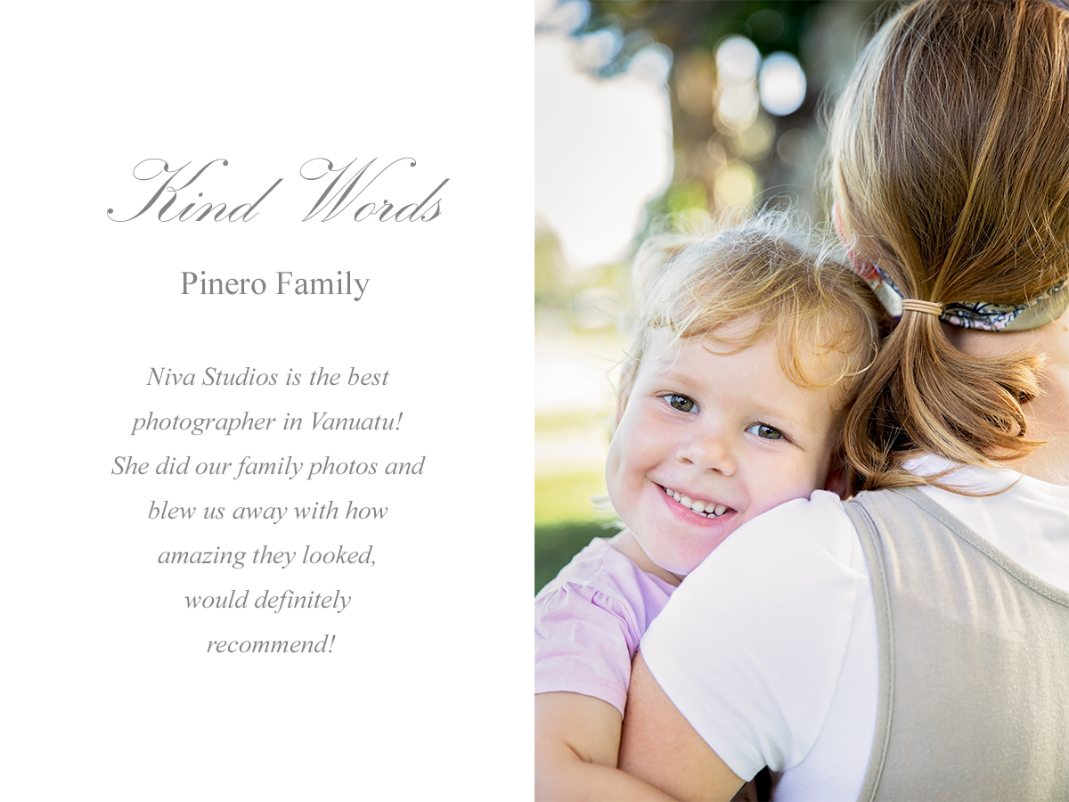 Vanuatu Family Photographer - Niva Studios