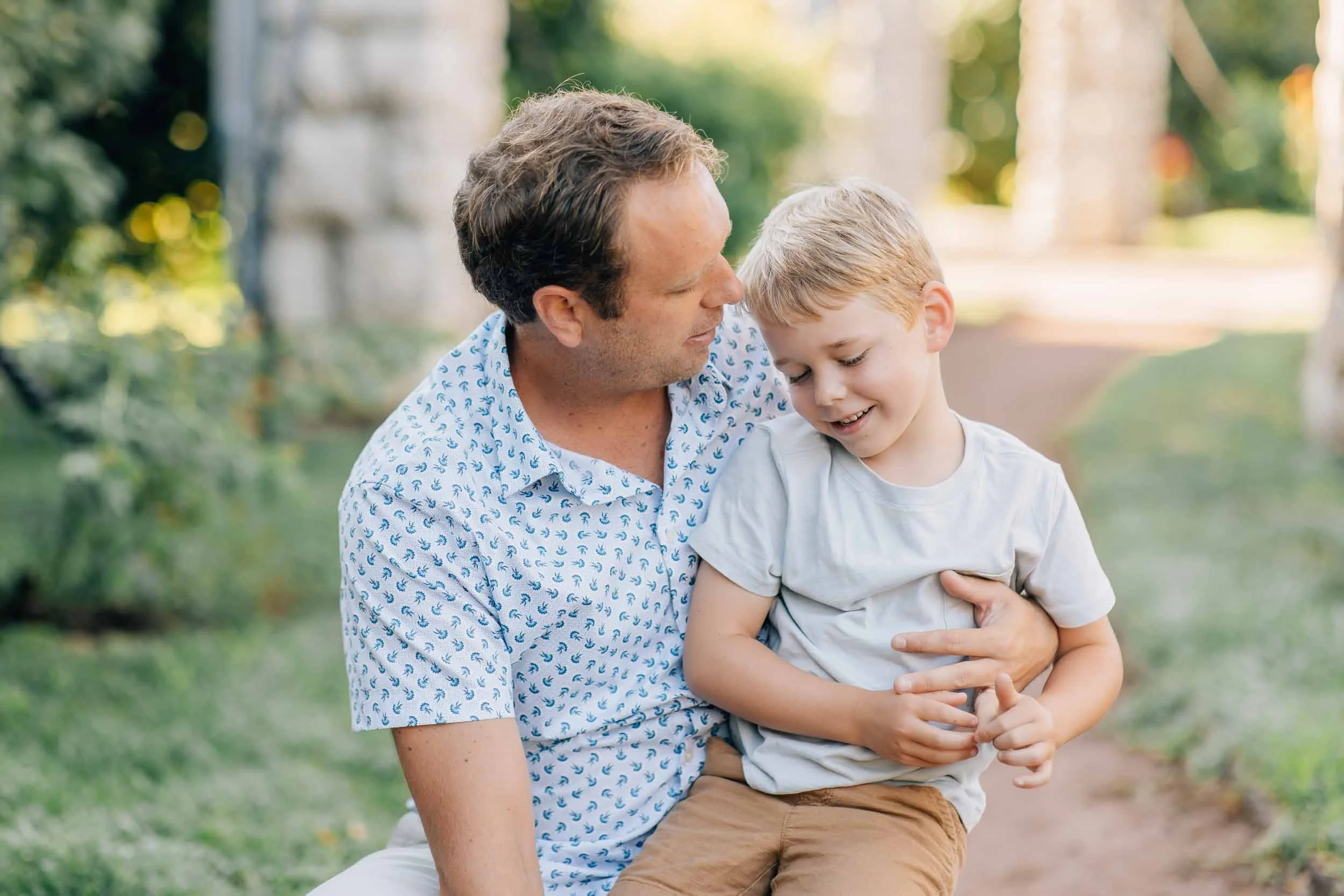 dad and son portrait