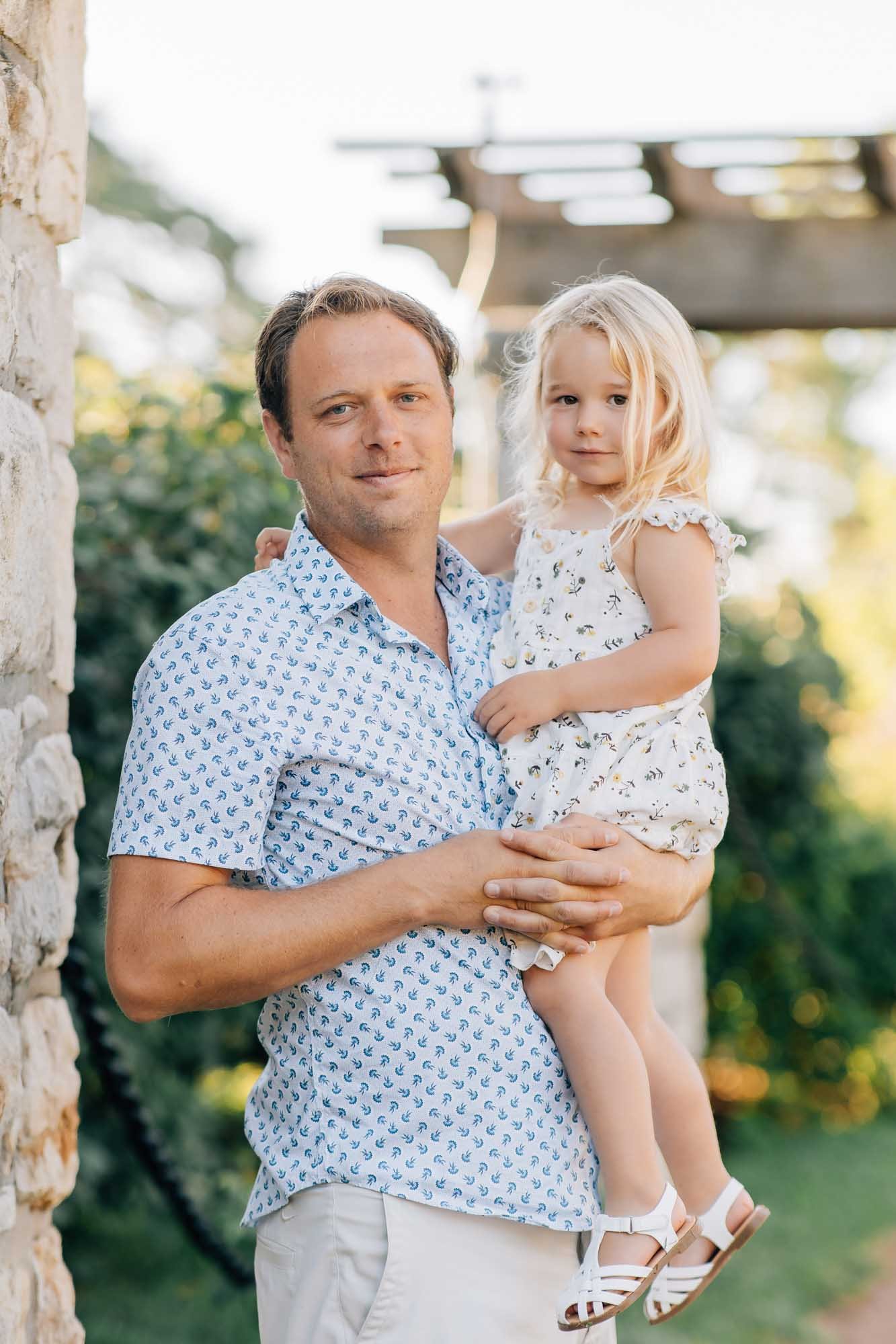dad and daughter portrait