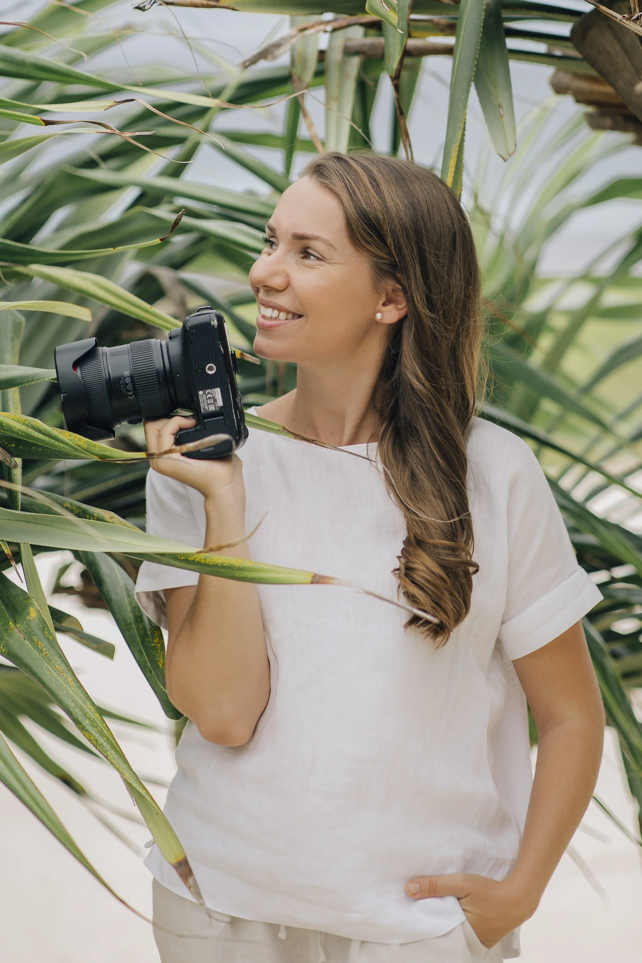 photographer portrait holding a camera